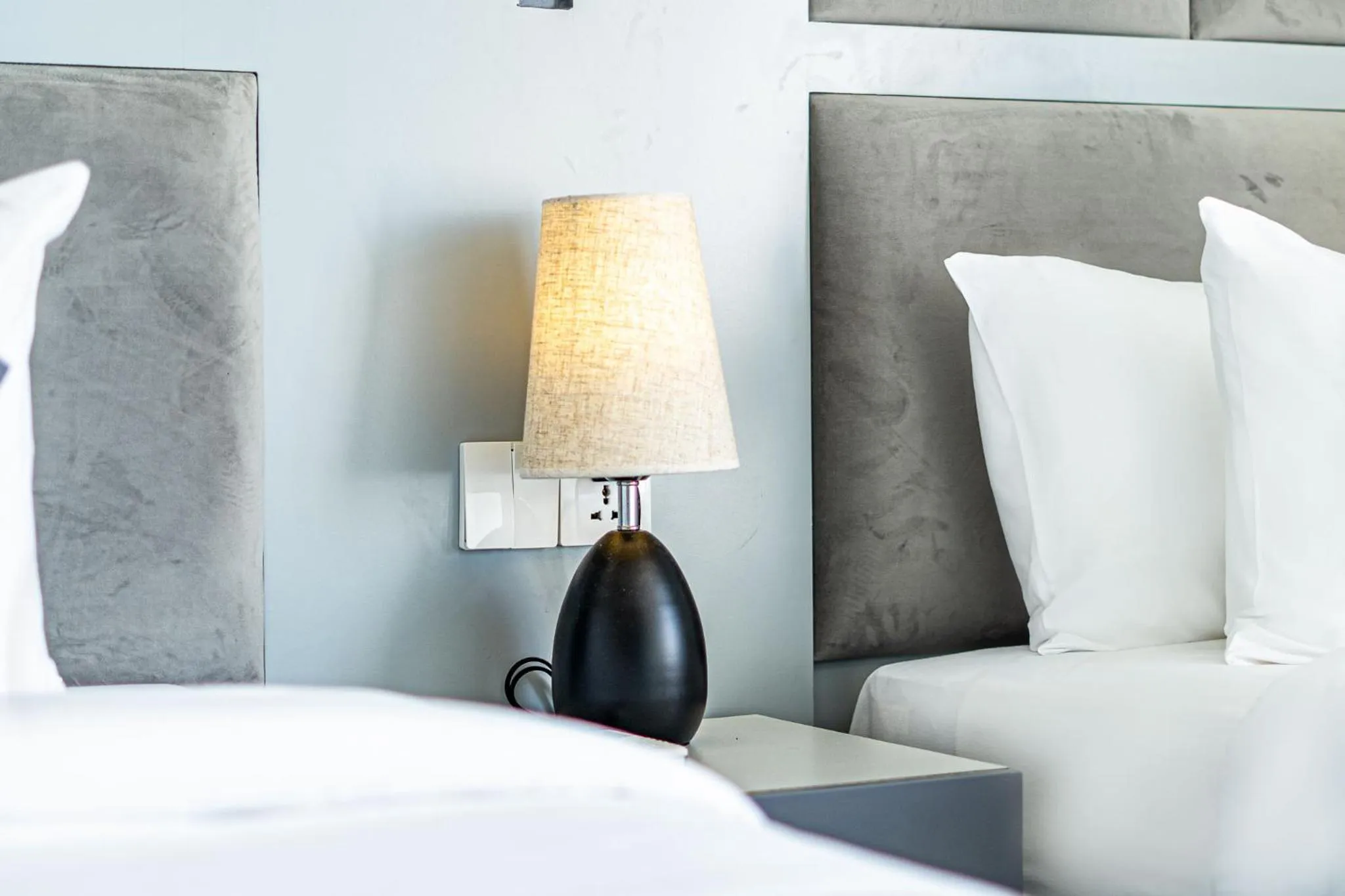 Bed in The Square Kampot Hotel