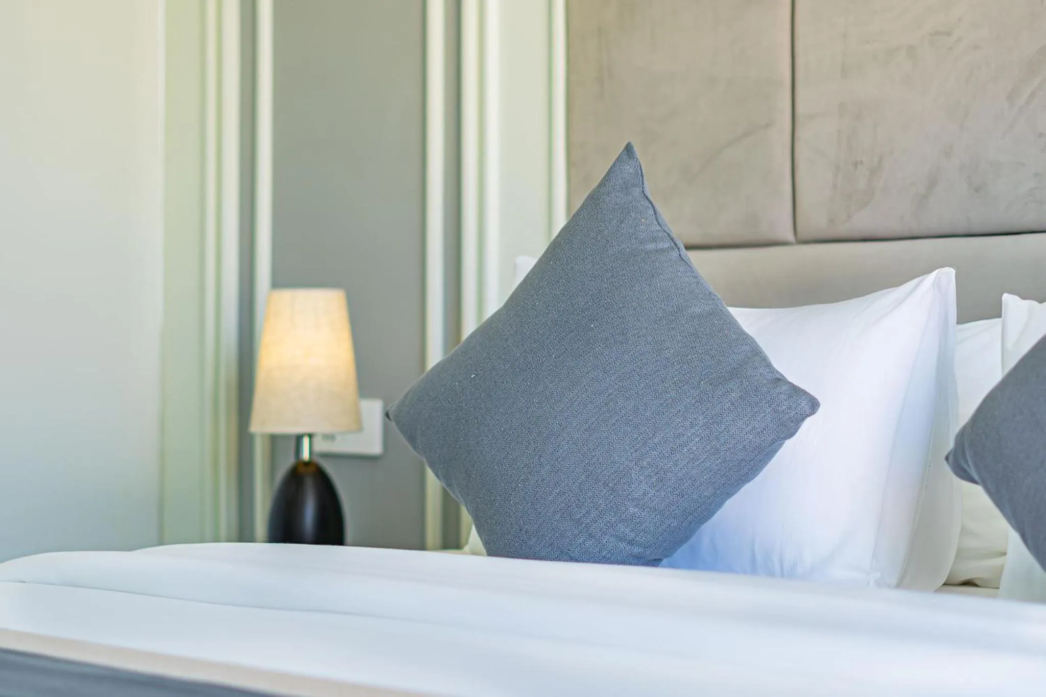 Bed in The Square Kampot Hotel