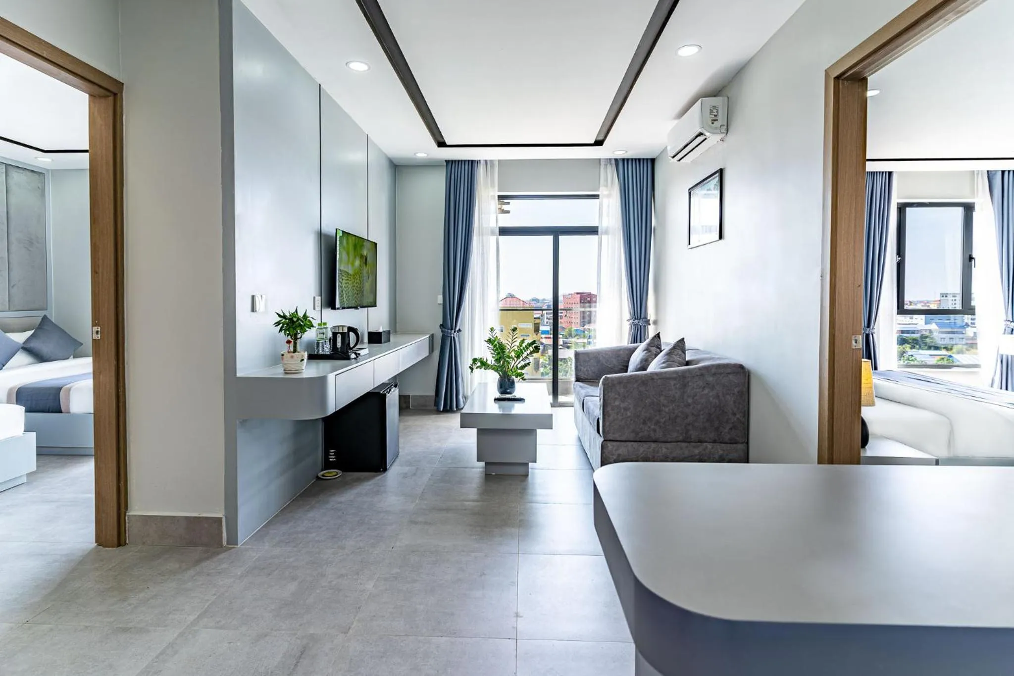 Living room in The Square Kampot Hotel