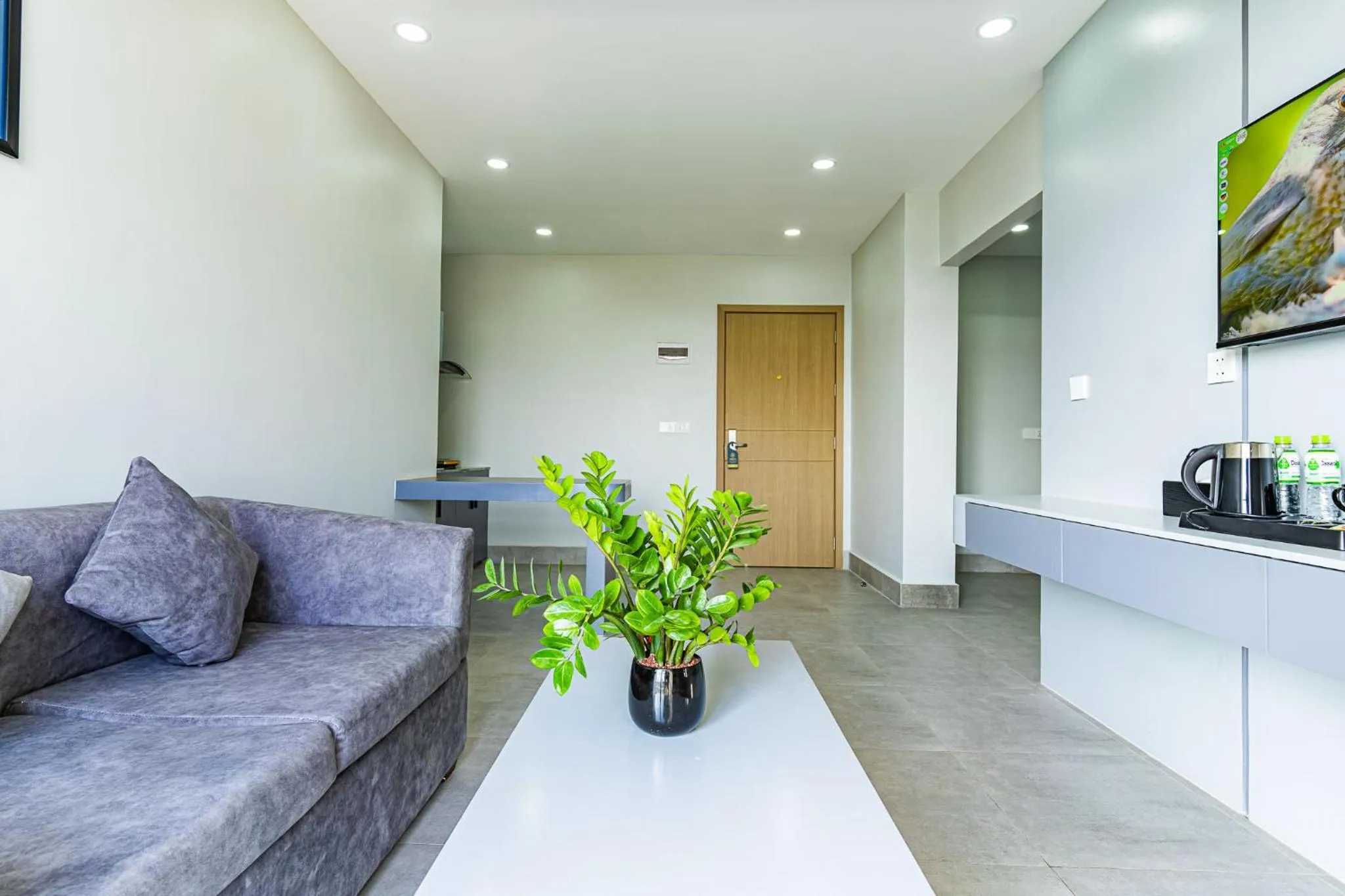 Living room in The Square Kampot Hotel