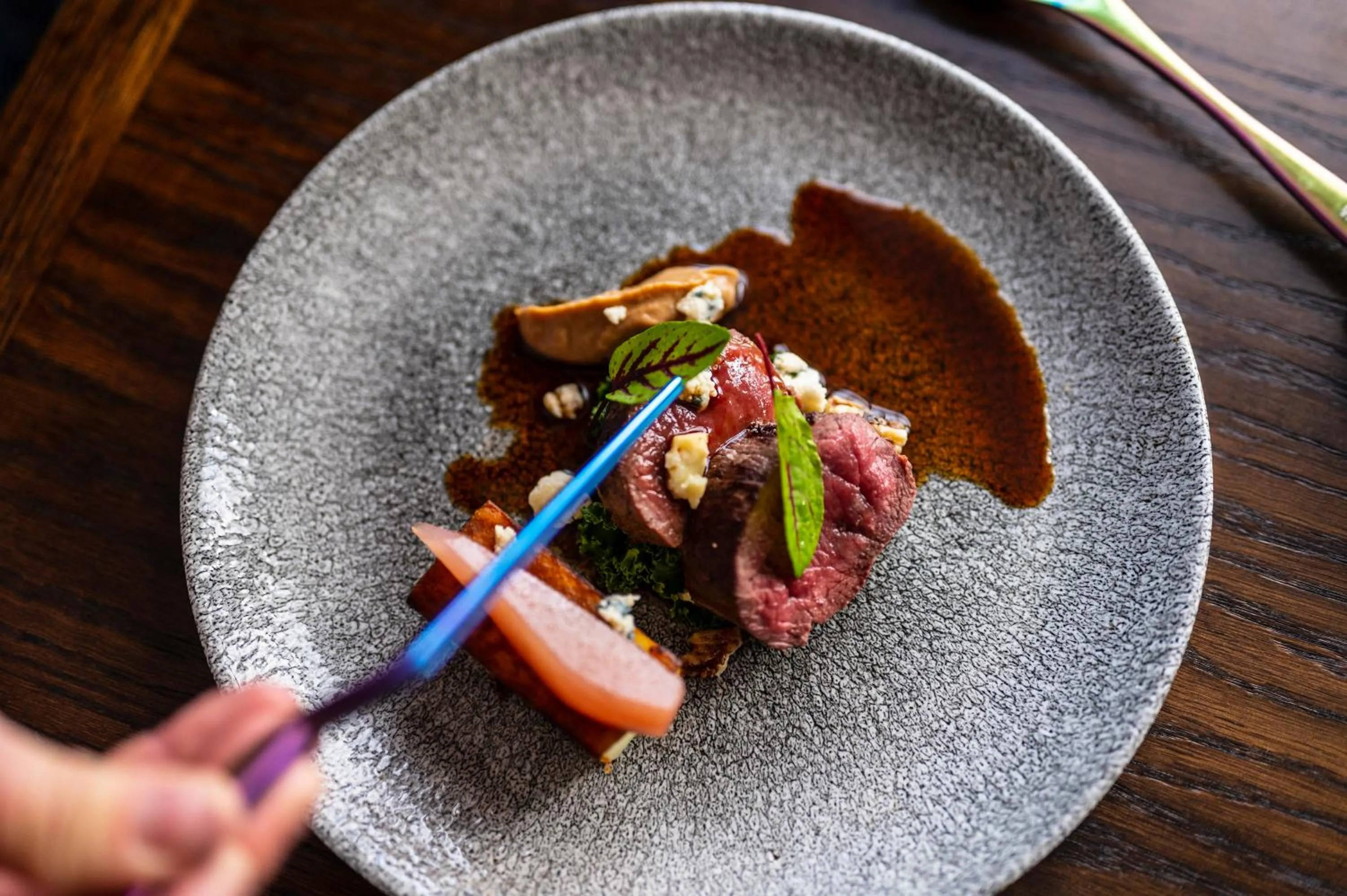 Food close-up in Duisdale House Hotel