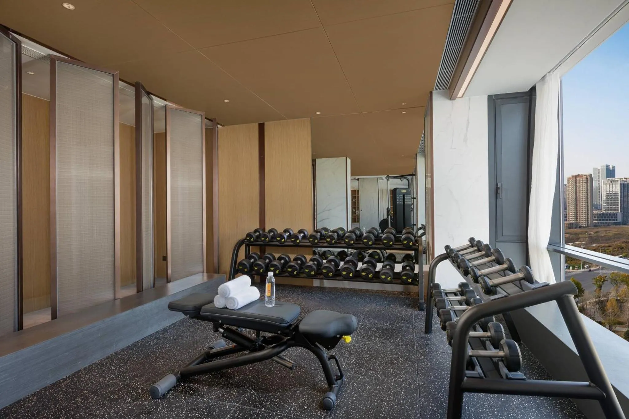 Fitness centre/facilities in voco Hefei Binhu by IHG