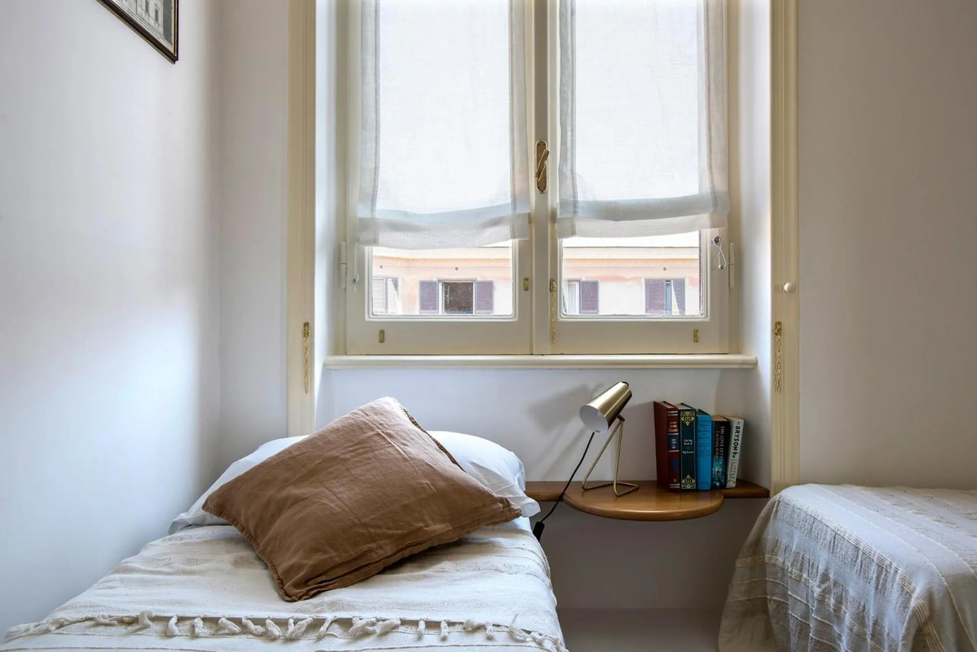 Bedroom, Bed in ""Bright Top Floor Apartment Vatican & Tiber View, Steps from Olympic Stadium"