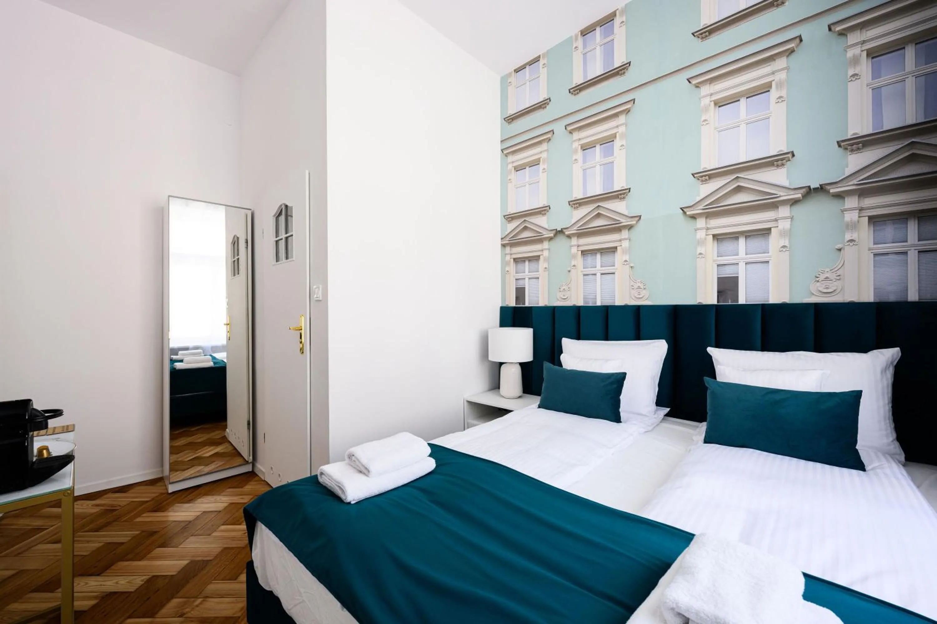 Bed in Wiślna Main Square Apartments