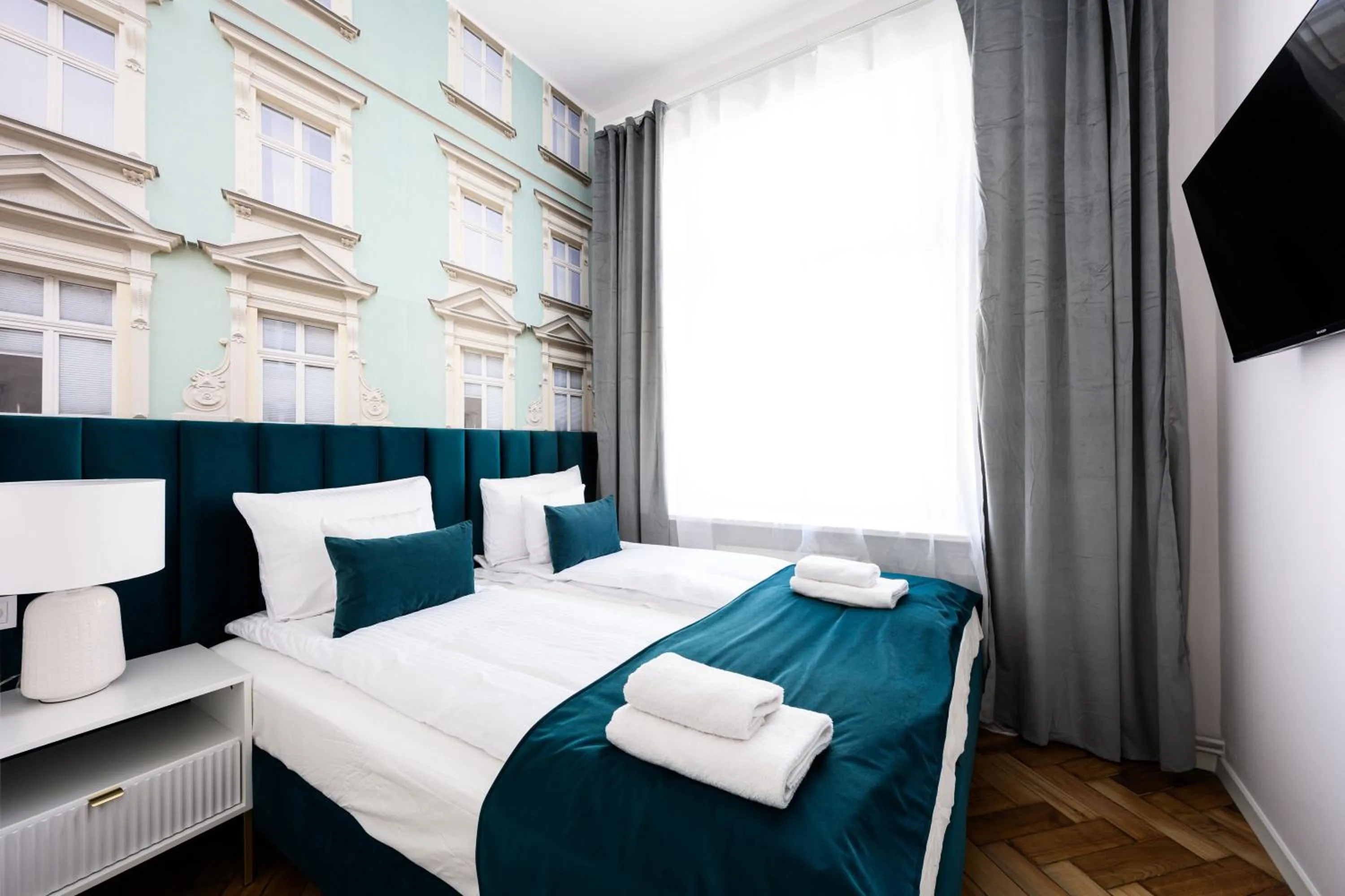 Bed in Wiślna Main Square Apartments