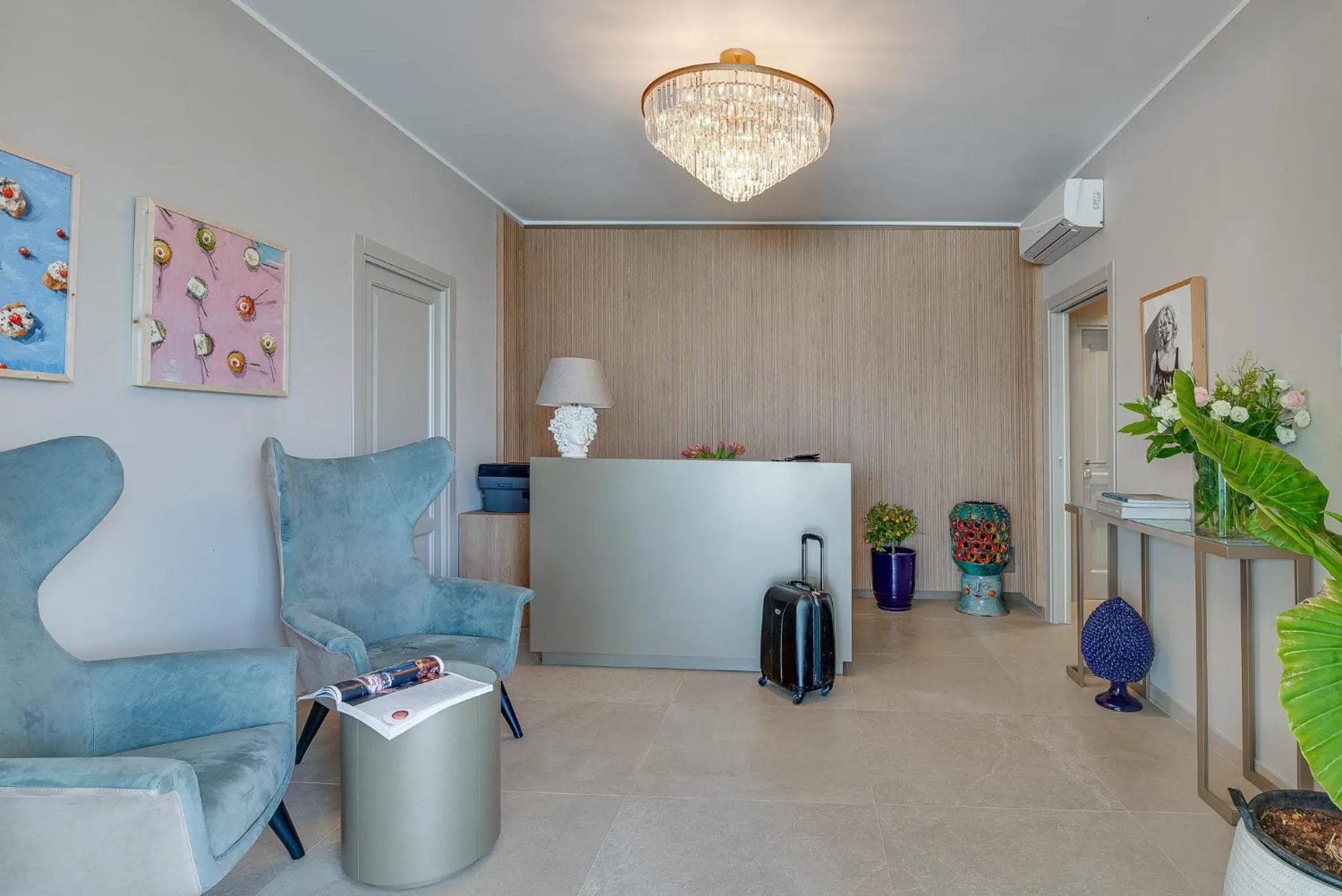 Lobby or reception in Villa Salisà