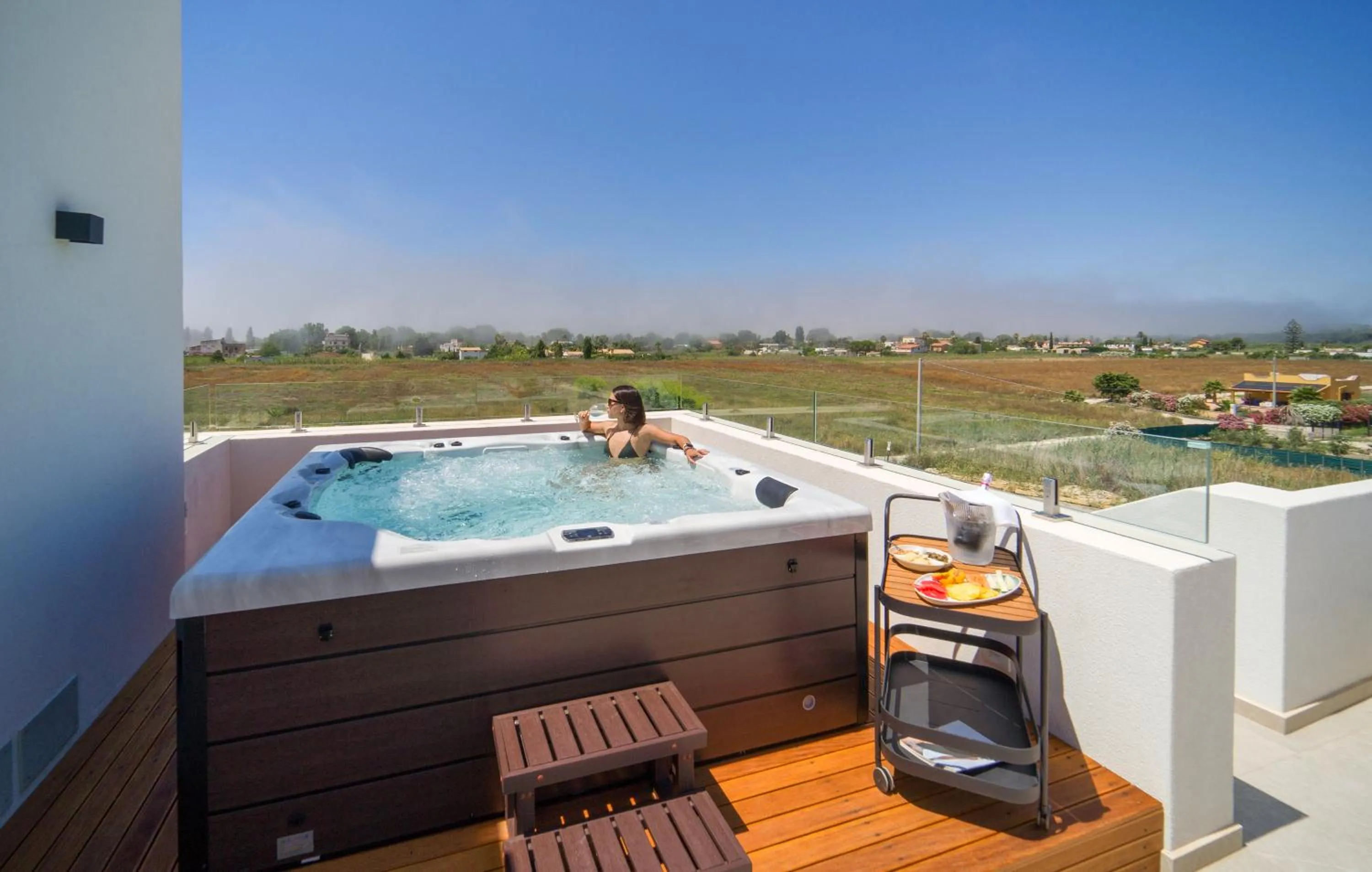 Hot Tub in Villa Salisà