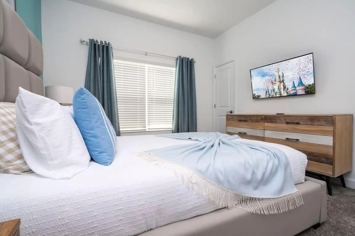 Bed in Marvelous 4Bd with Pool at Storey Lake Resort 2601