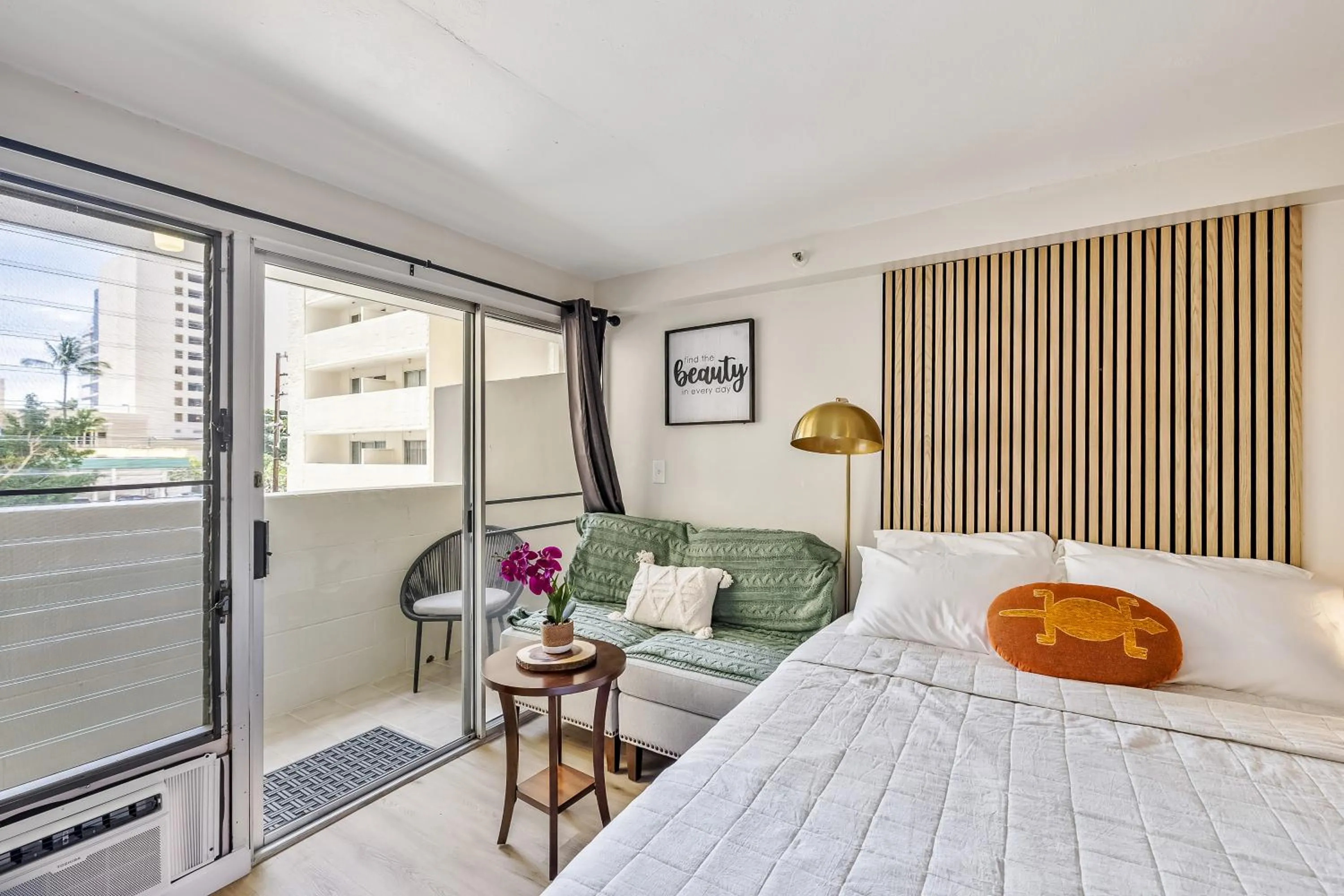 Bedroom in Bright & Cozy Condo Unit with Balcony!