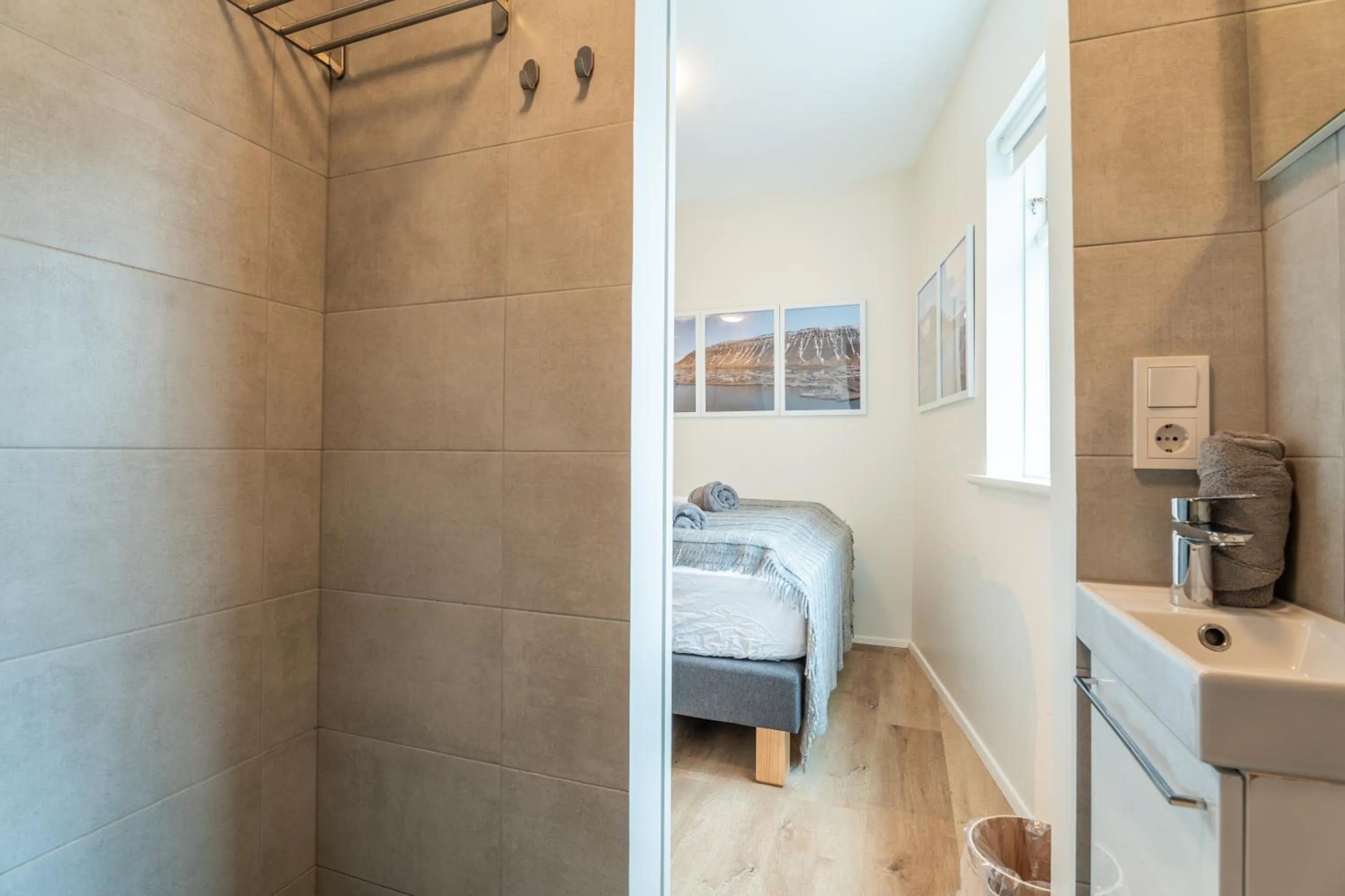 Bathroom, Bed in The Ísafjörður Inn by Ourhotels