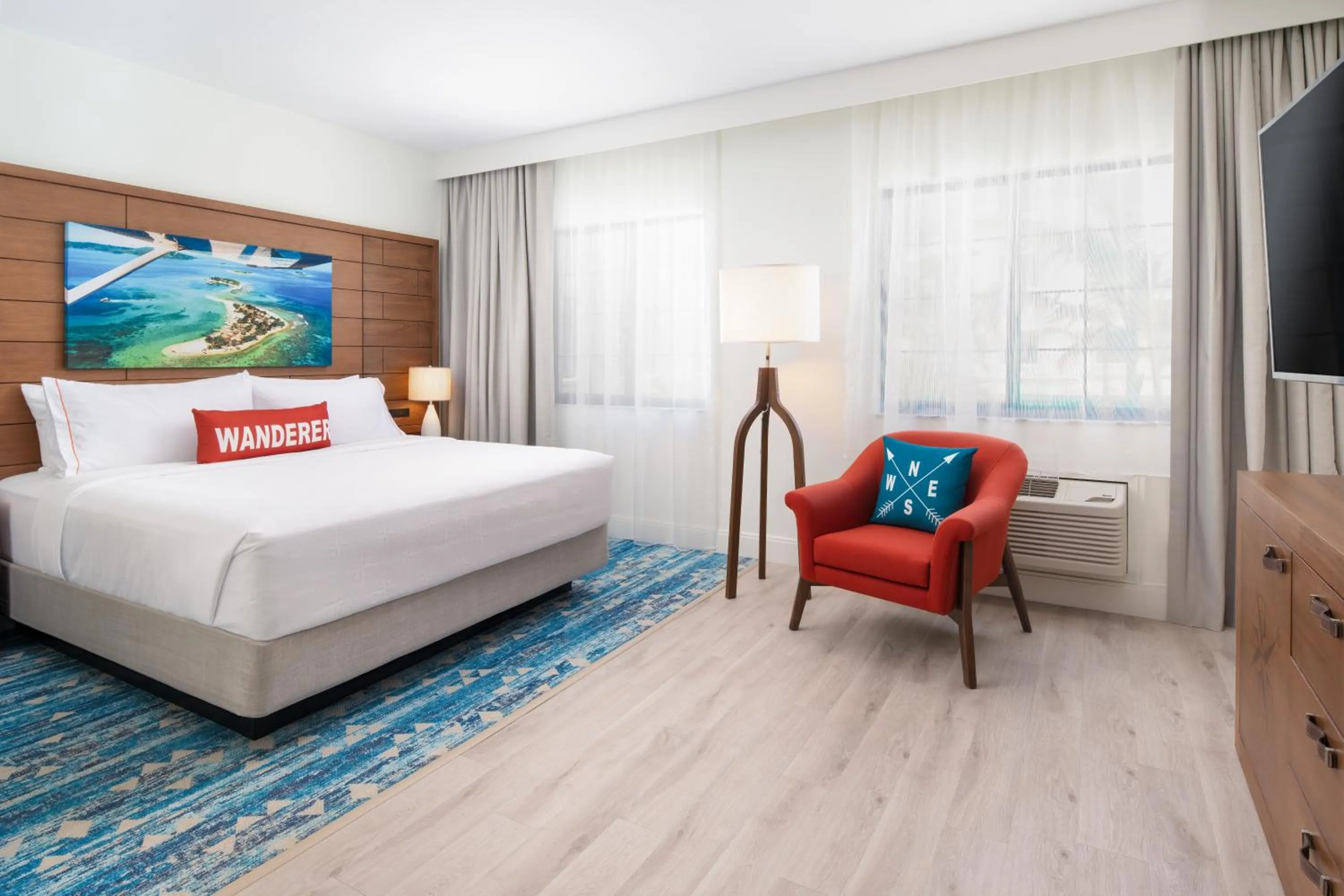 Bedroom, Bed in Compass by Margaritaville Hotel Naples