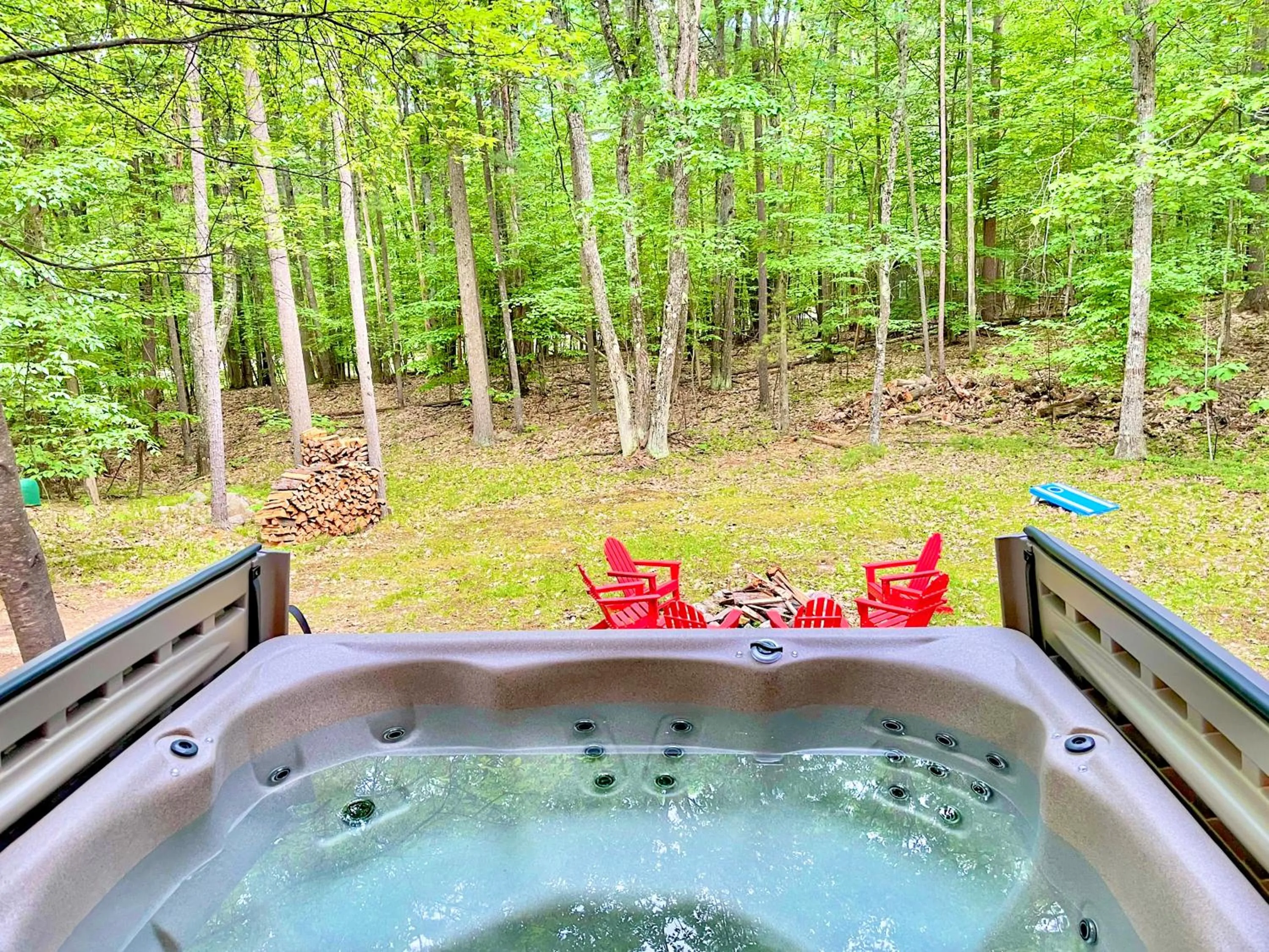 Garden in Adirondack Mountain Cabin with Hot Tub, Near Whiteface, Lake Placid, Fire Pit, Game Rm