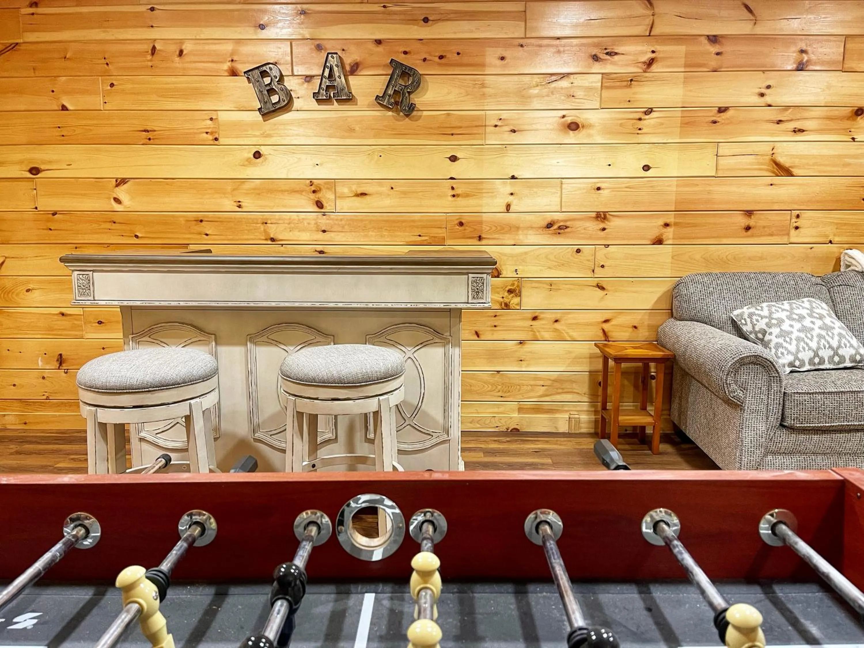 Game Room in Adirondack Mountain Cabin with Hot Tub, Near Whiteface, Lake Placid, Fire Pit, Game Rm