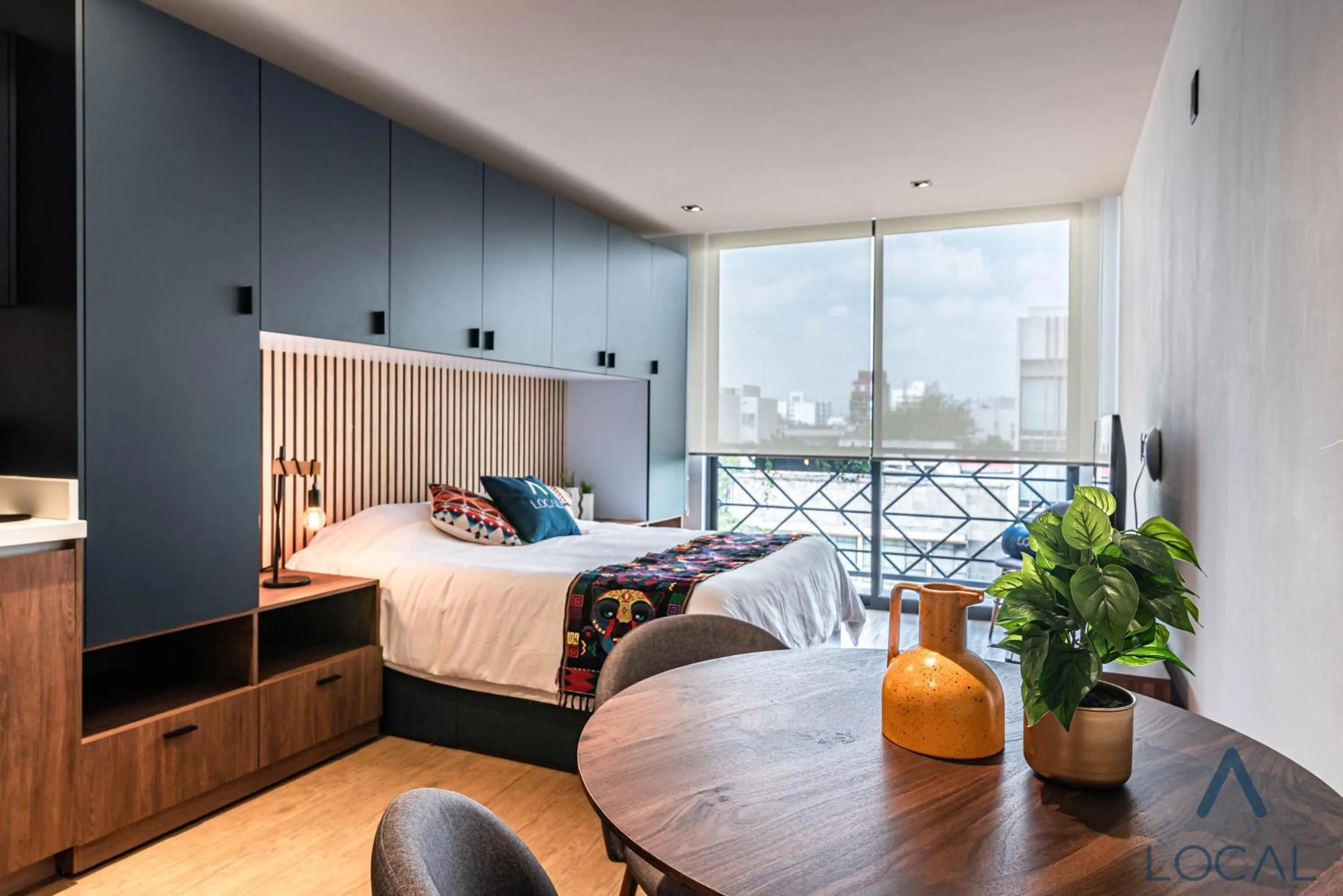 Photo of the whole room, Bed in Be Local