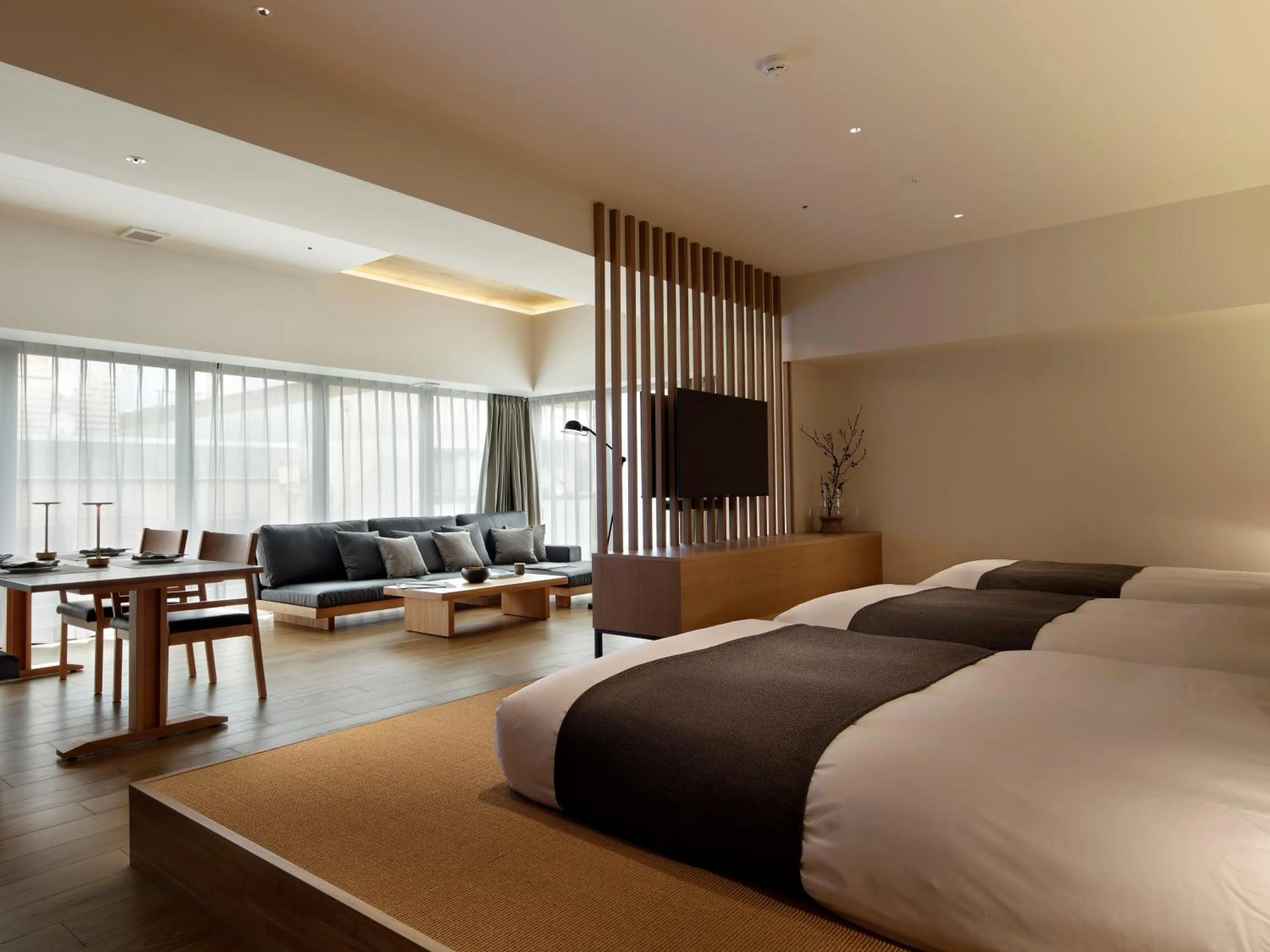 Living room, Bed in HIDEOUT