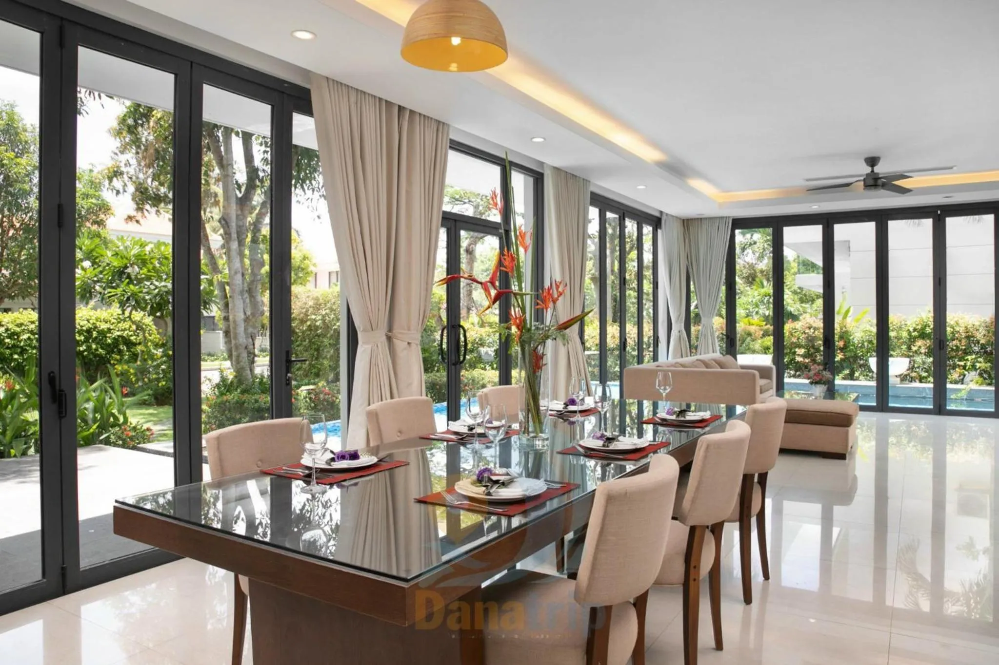 Living room in Memories Holiday beach villa Da Nang