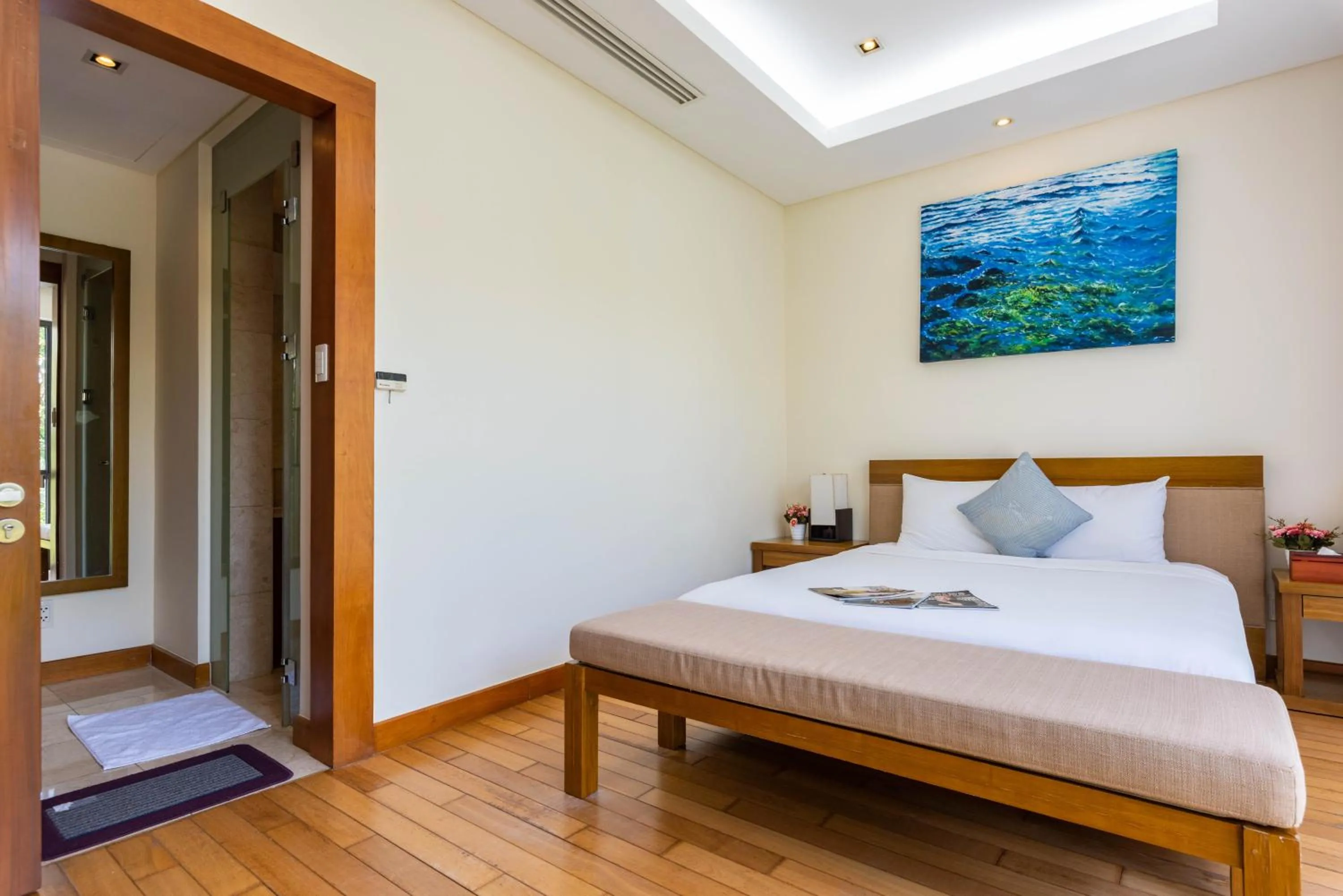 Bathroom, Bed in Memories Holiday beach villa Da Nang