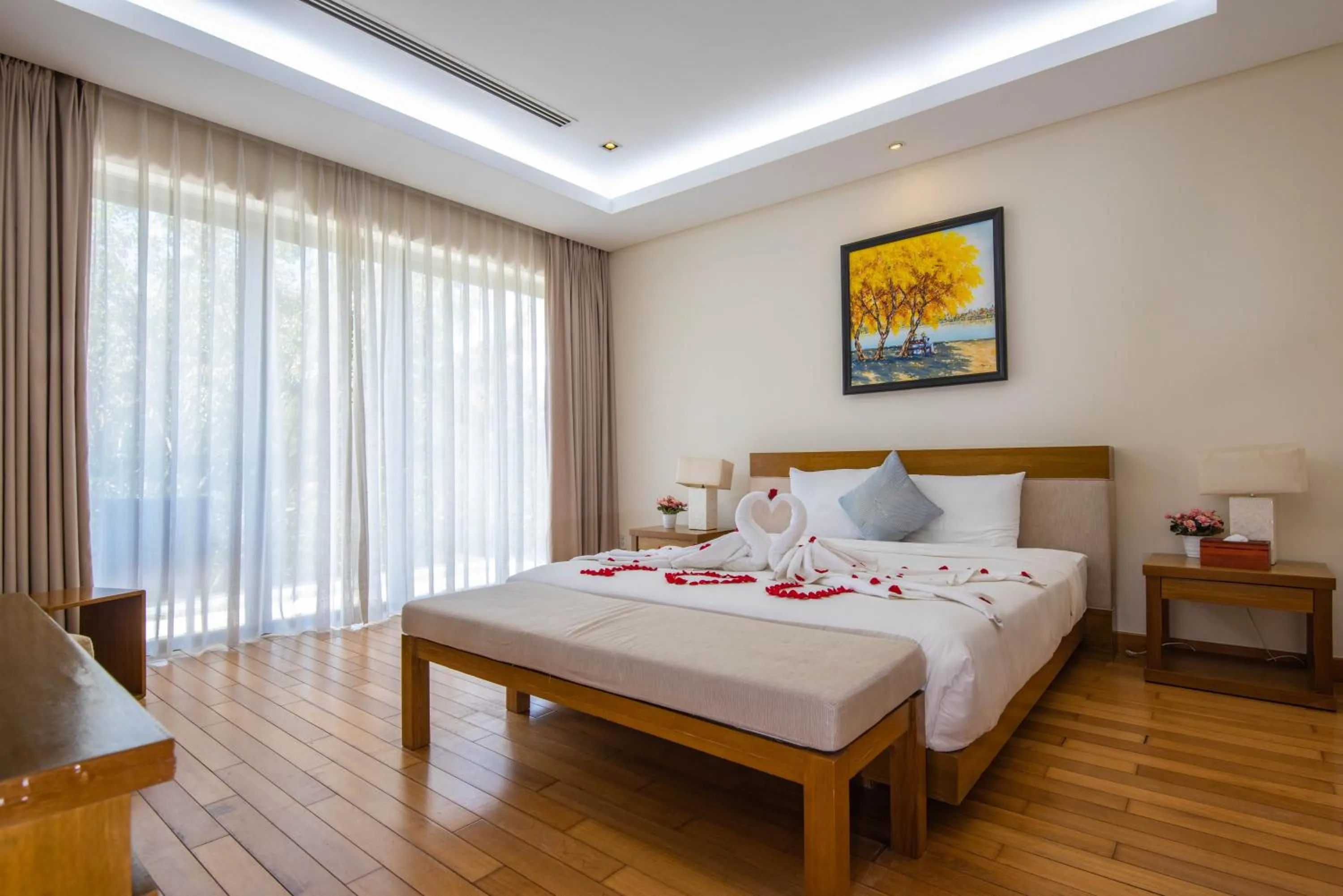 Balcony/Terrace, Bed in Memories Holiday beach villa Da Nang