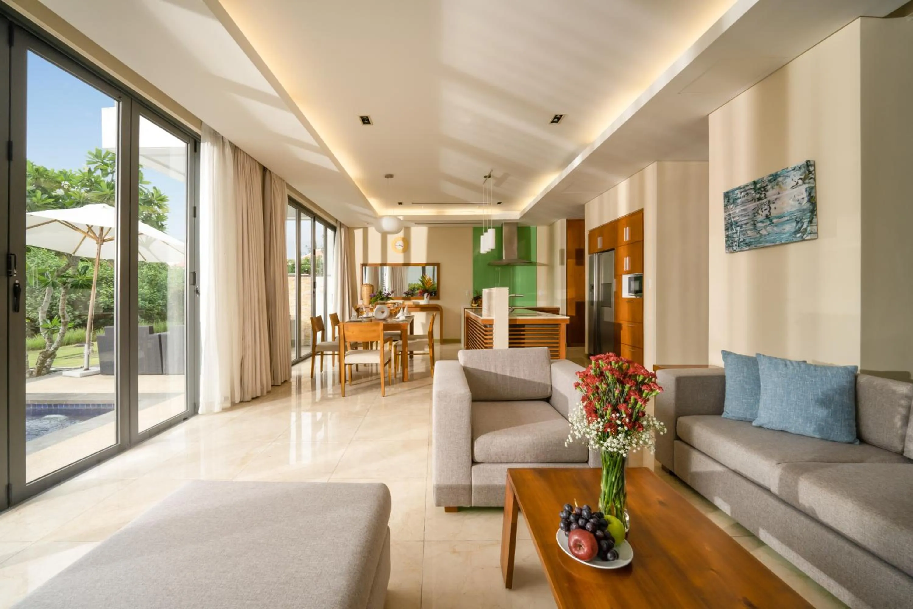 Living room in Memories Holiday beach villa Da Nang