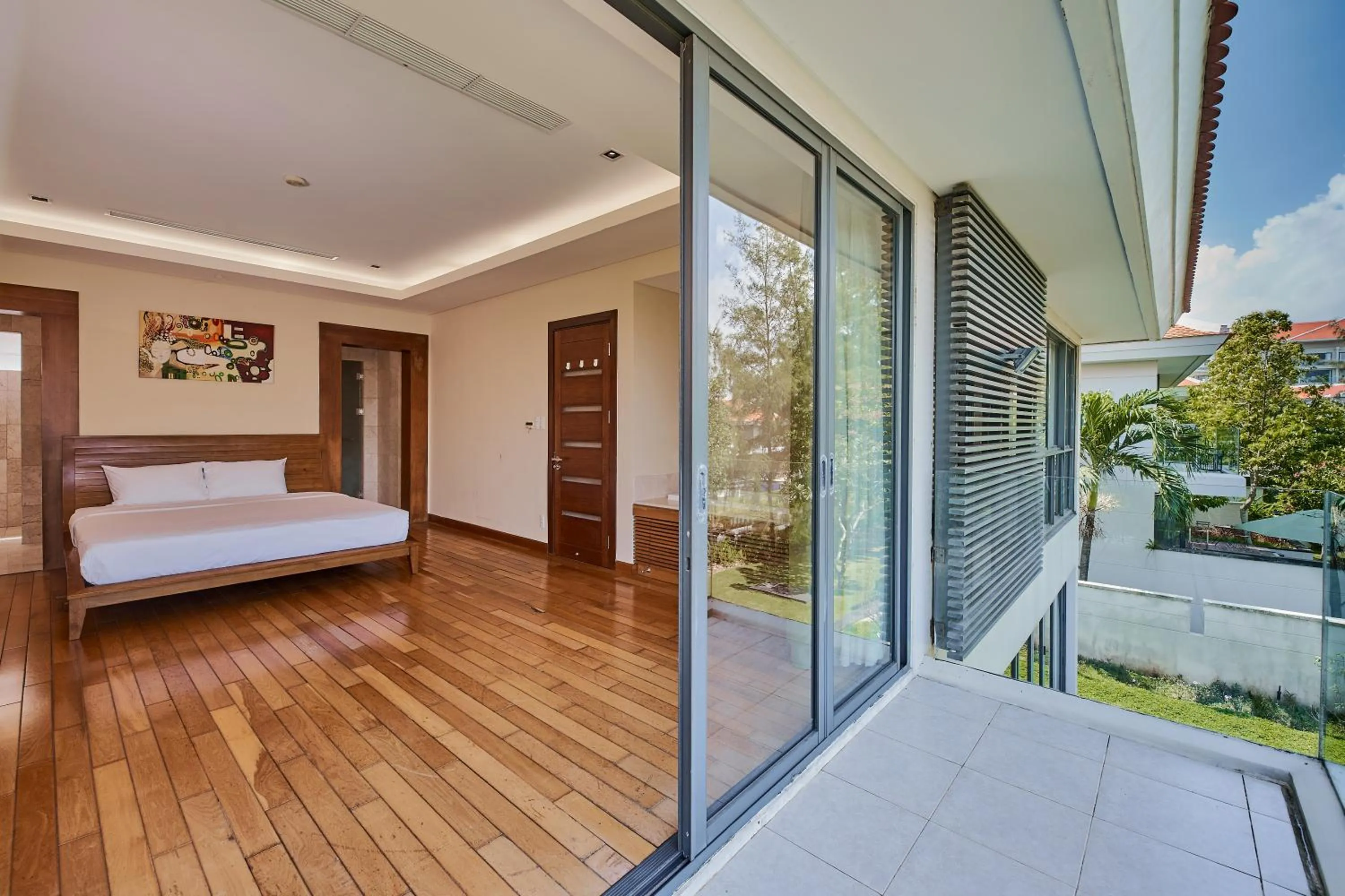 Patio, Bed in Memories Holiday beach villa Da Nang