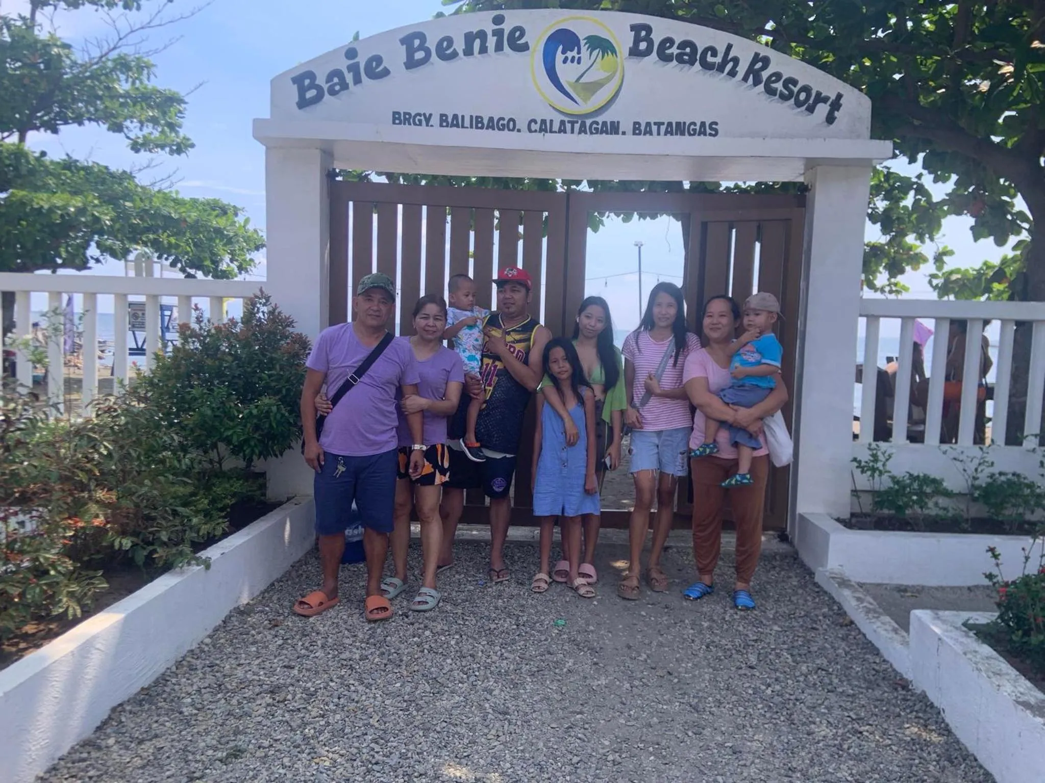 group of guests in Baie Benie Beach Resort