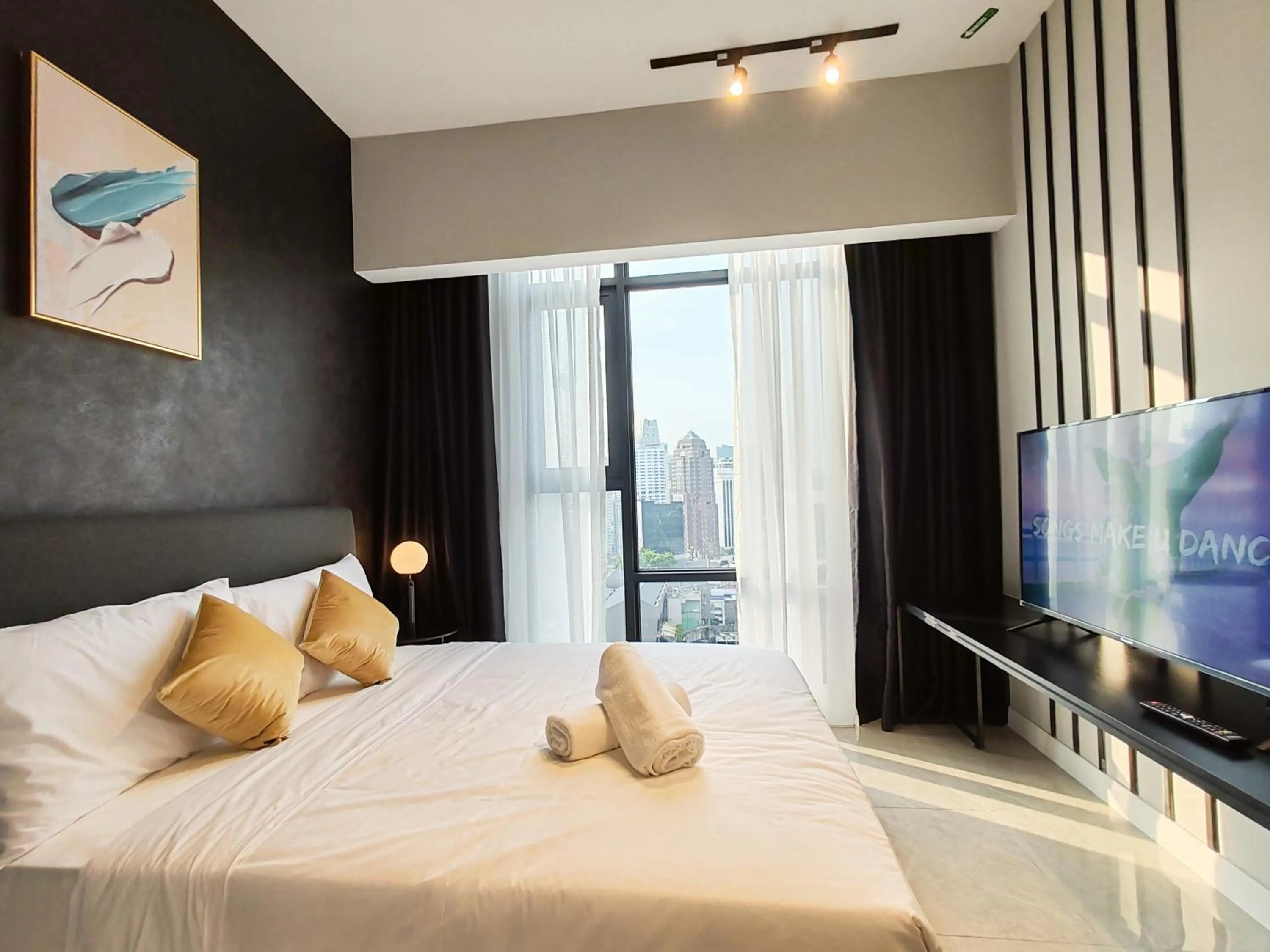 Bed in The Axon Bukit Bintang by SMOVF BNB