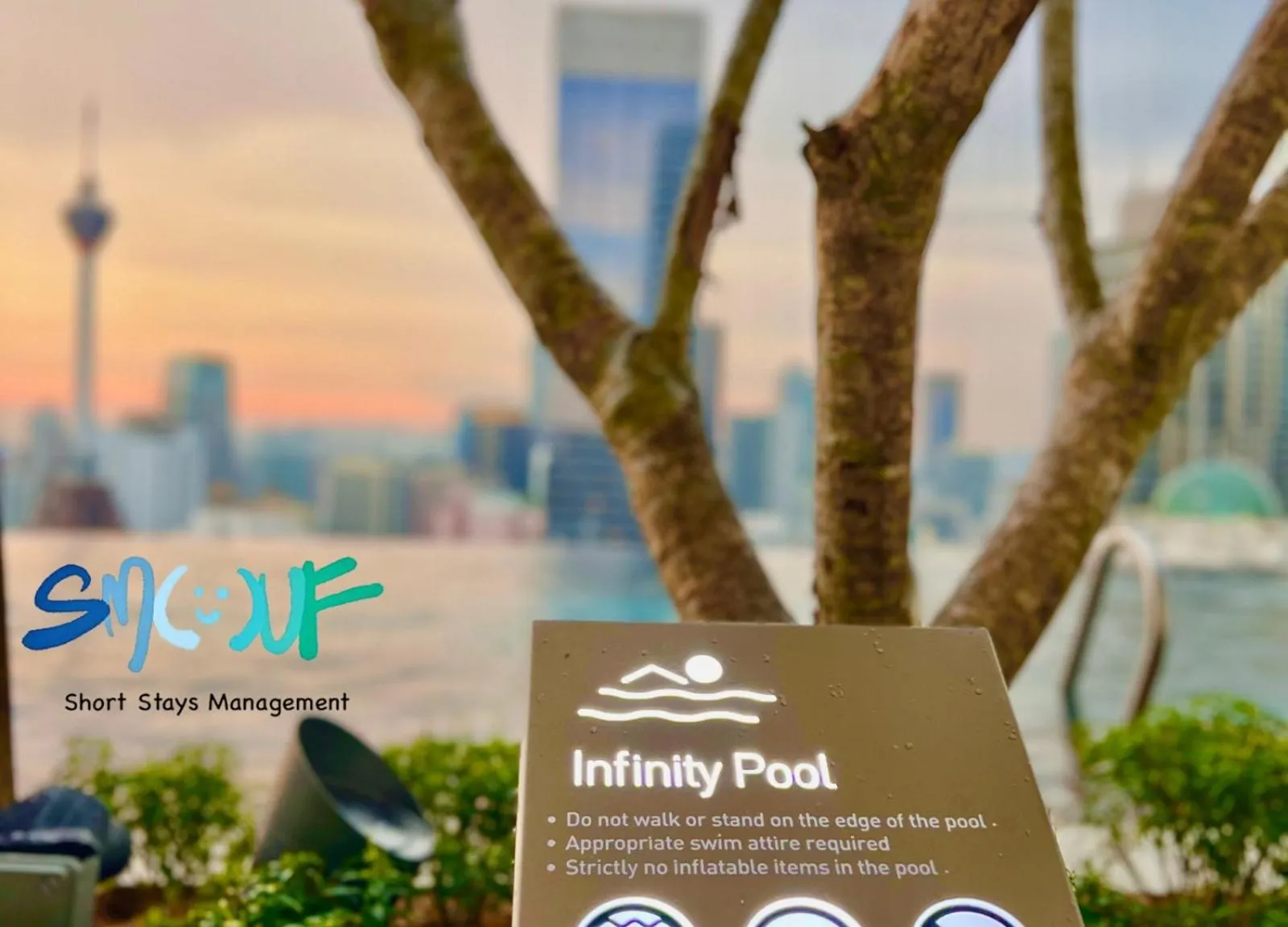 Swimming pool in The Axon Bukit Bintang by SMOVF BNB