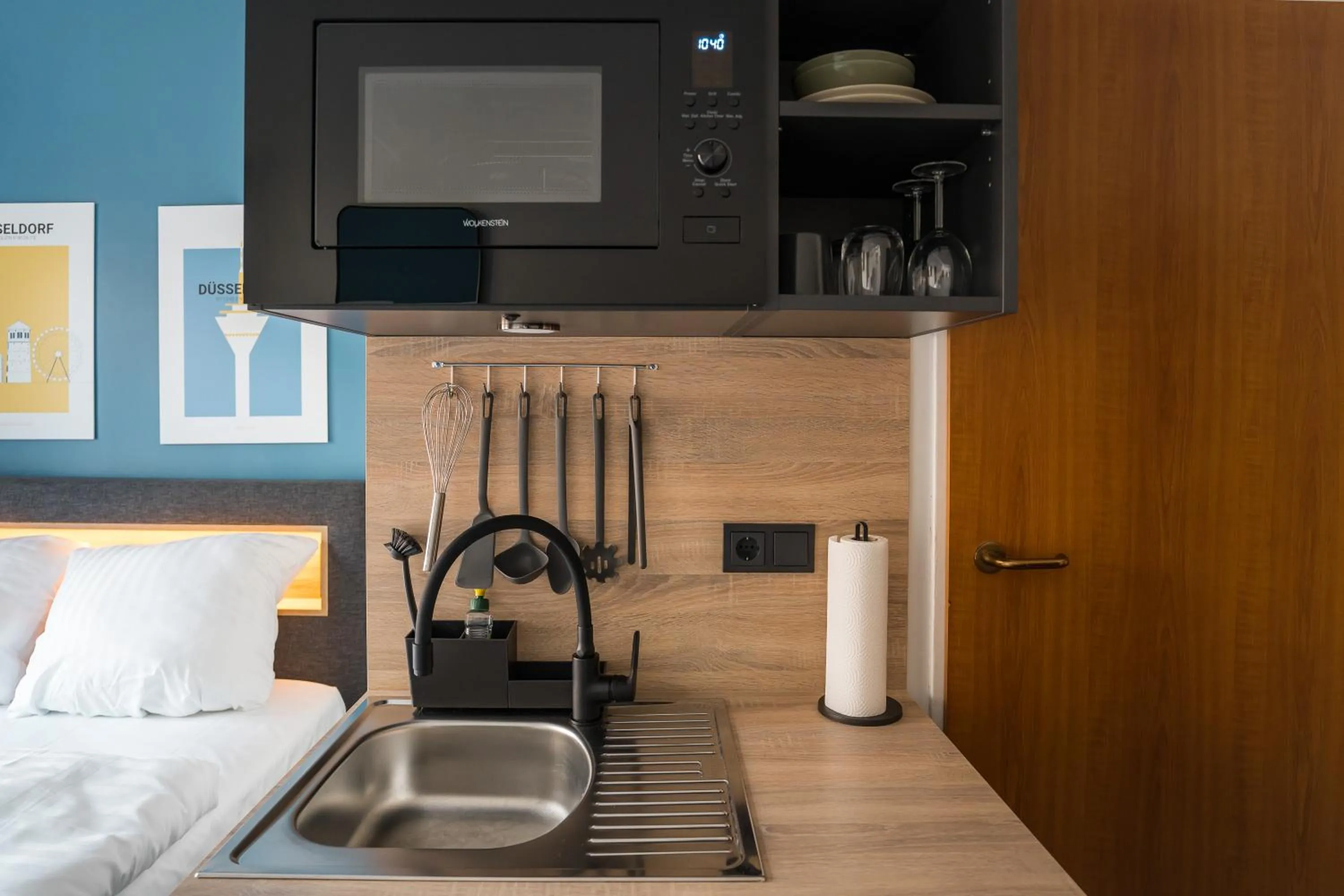 minibar, Bed in Antares Apartments