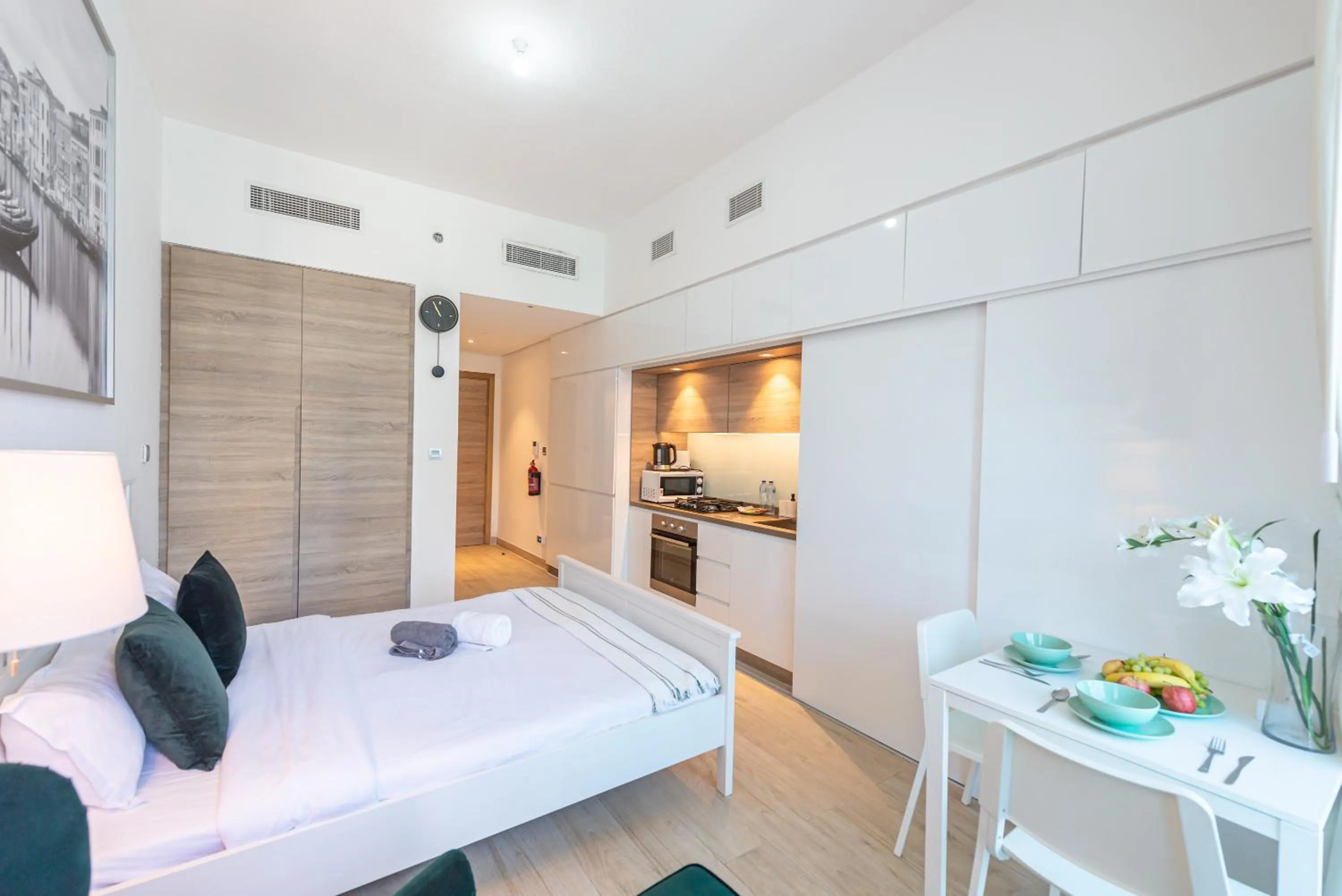 Living room in Marco Polo - Studio with Marina View, Huge Balcony in Marina