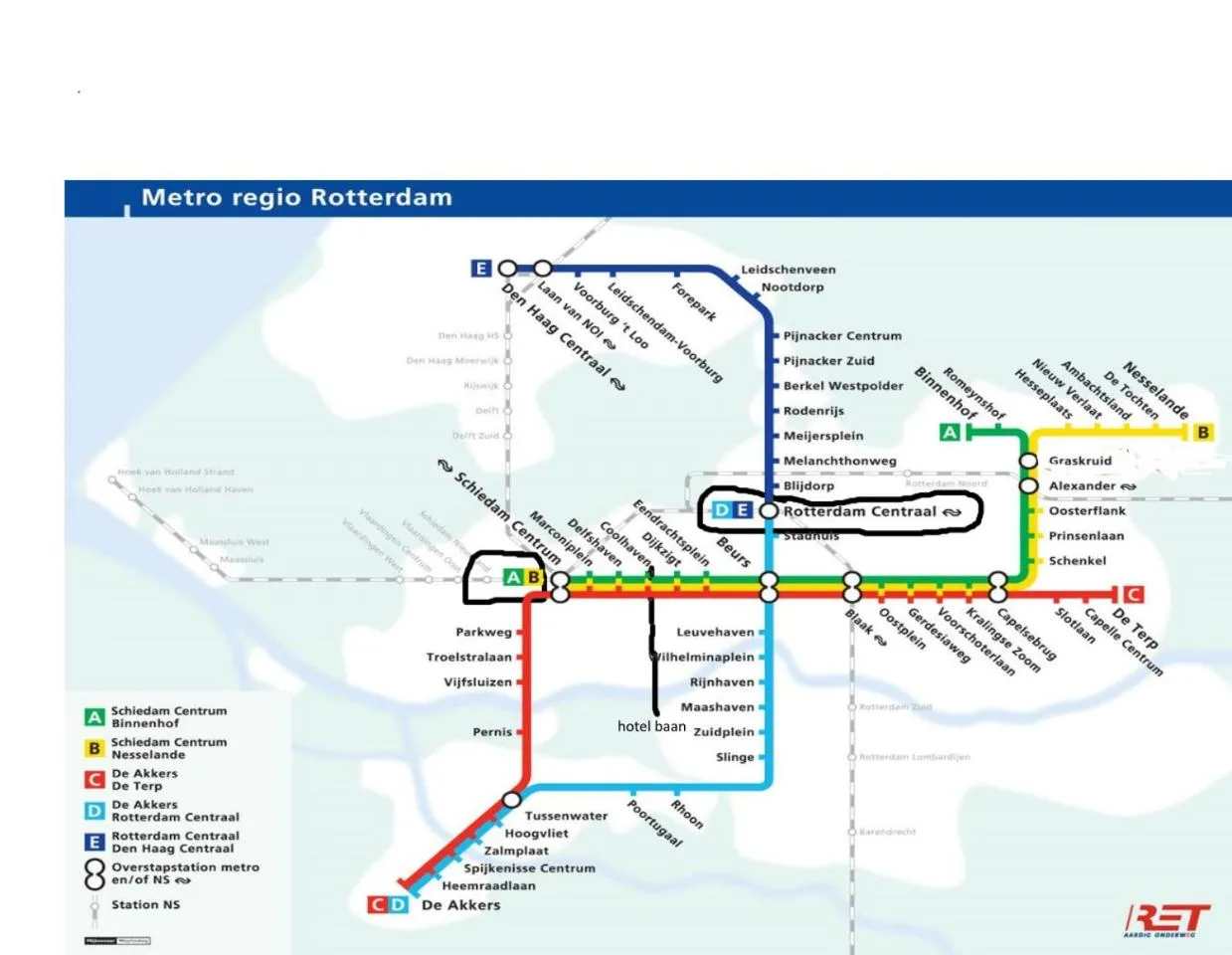 Floor plan in Hotel Baan