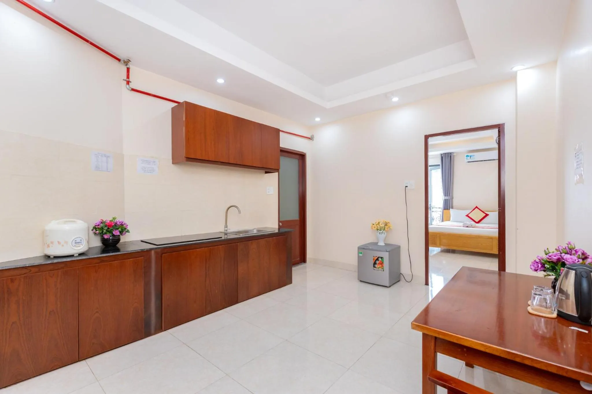 Kitchen or kitchenette in Biển Vàng Vũng Tàu Hotel