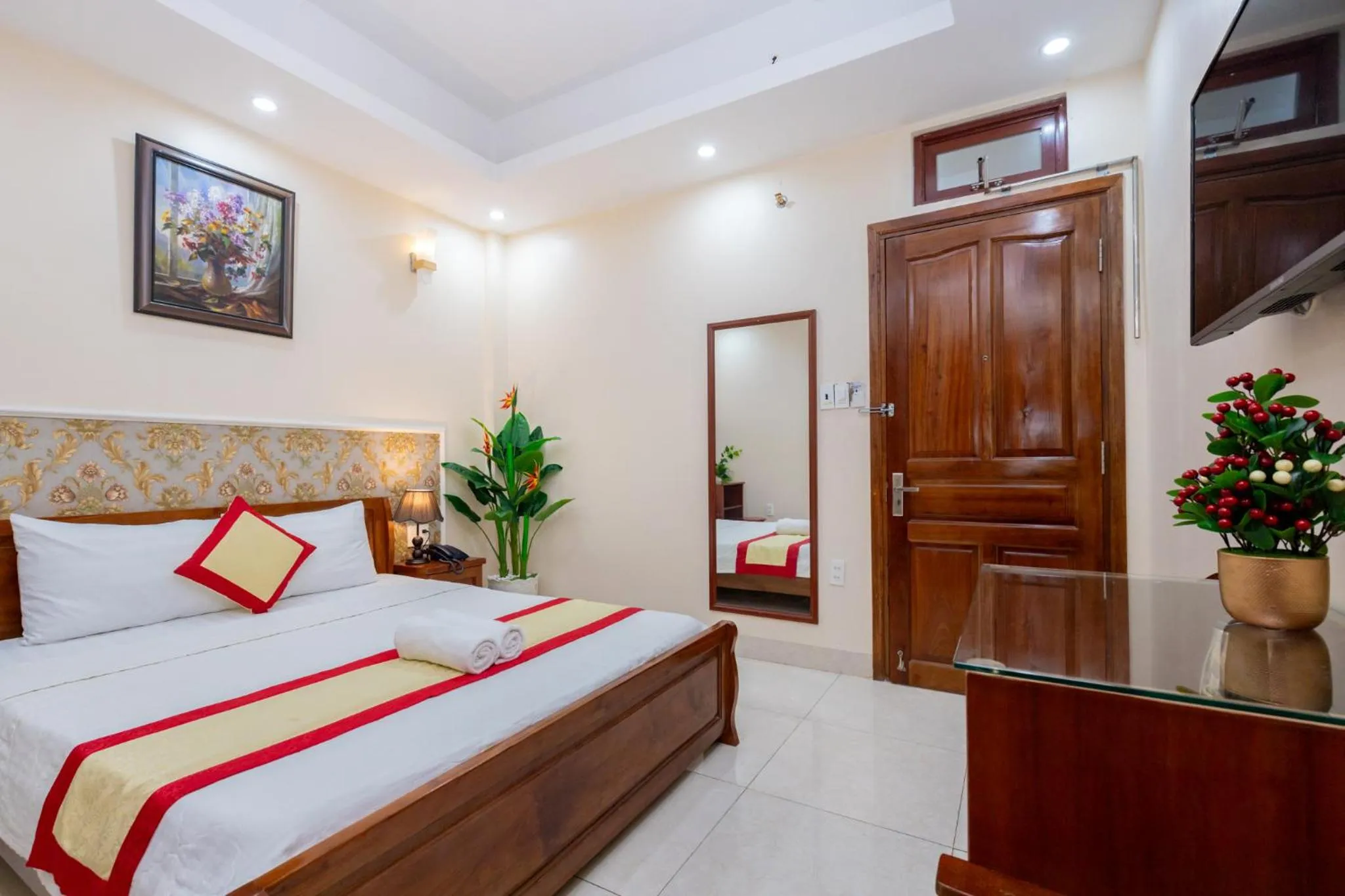 Bed in Biển Vàng Vũng Tàu Hotel