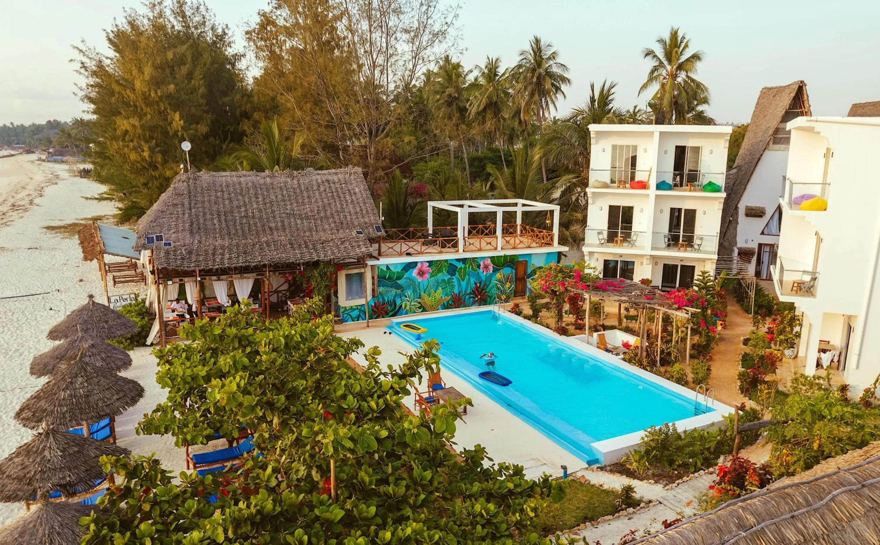 Swimming pool in La Perla Beach Resort, Zanzibar - Your Beachfront Private Haven