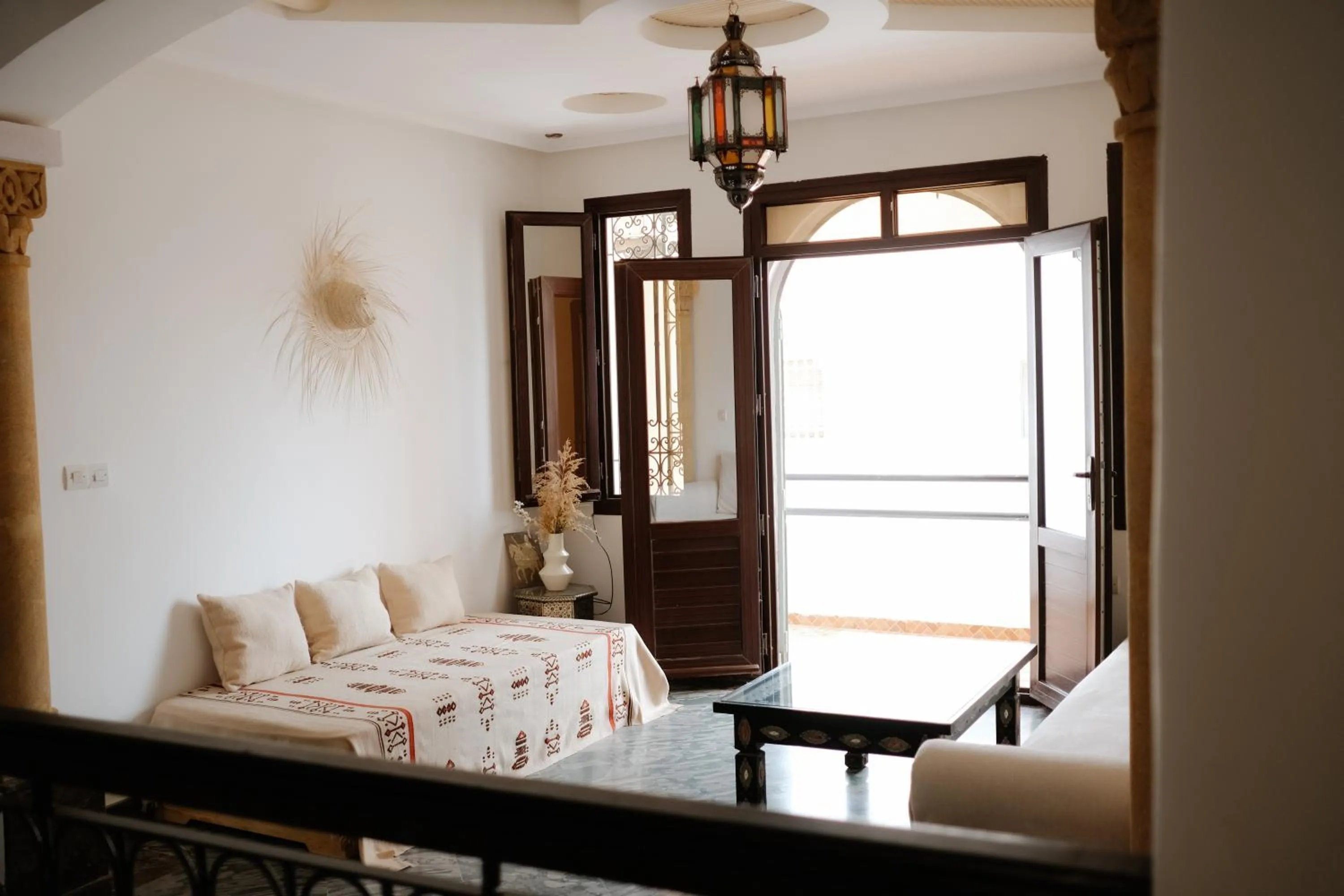 Living room, Bed in Riad Searenity