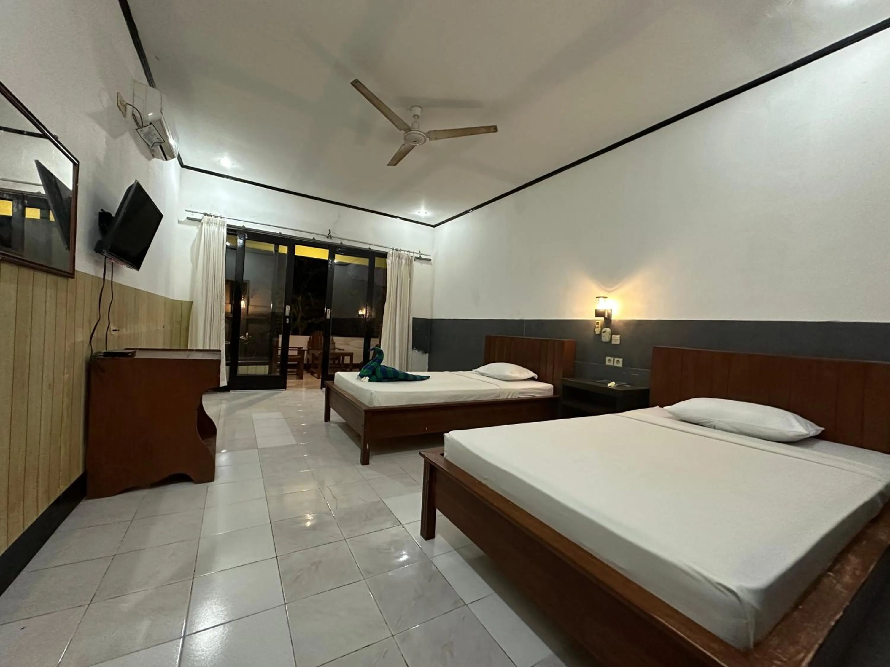 Bed in Creative Bungalow