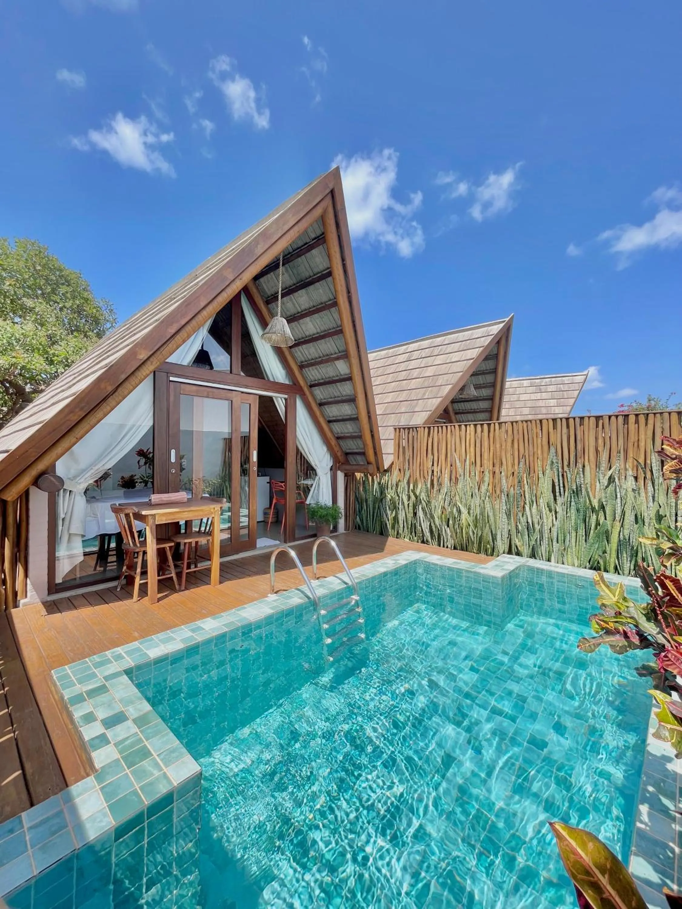 Pool view in Pousada Villa di Luna