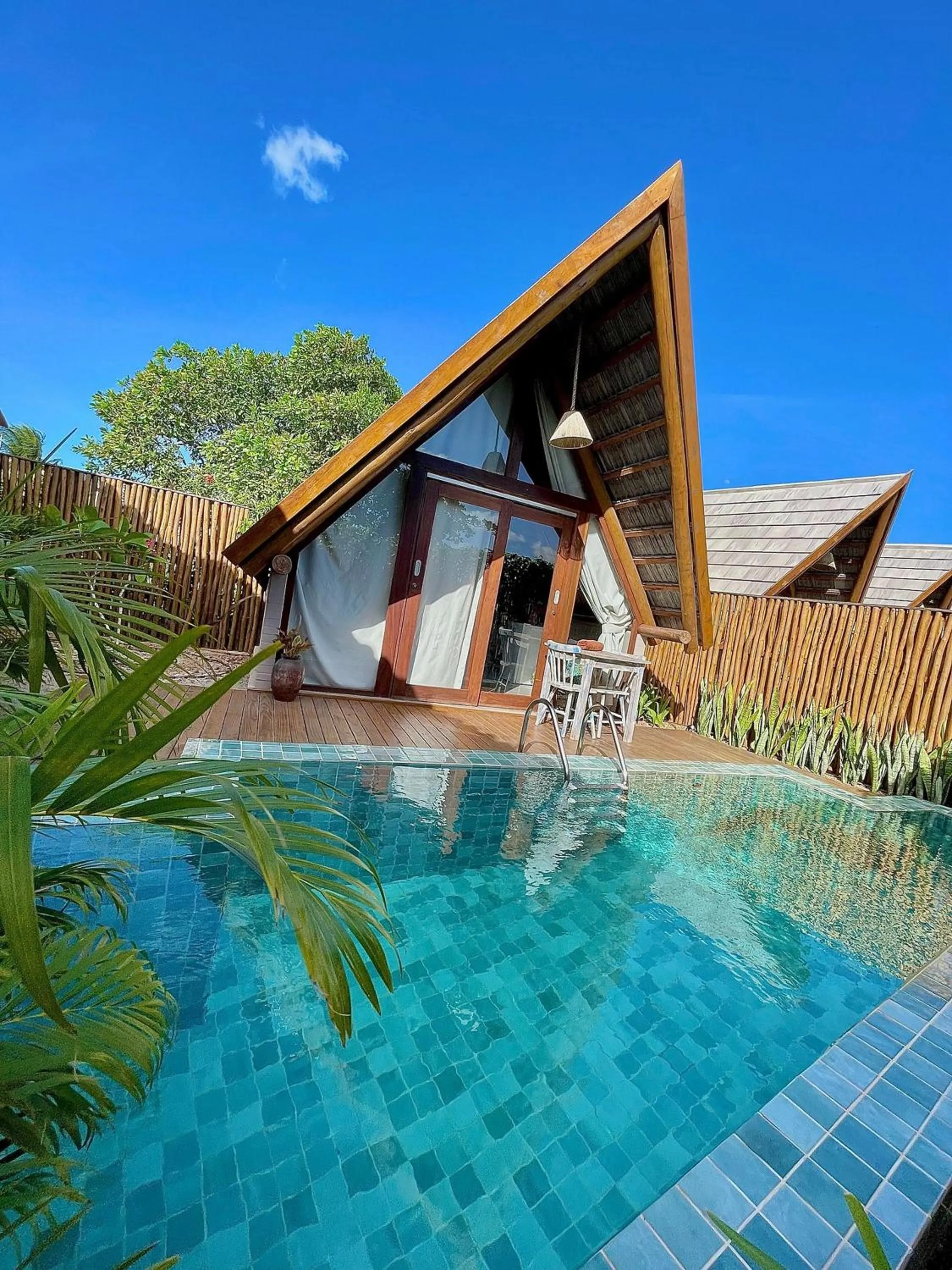 Pool view in Pousada Villa di Luna