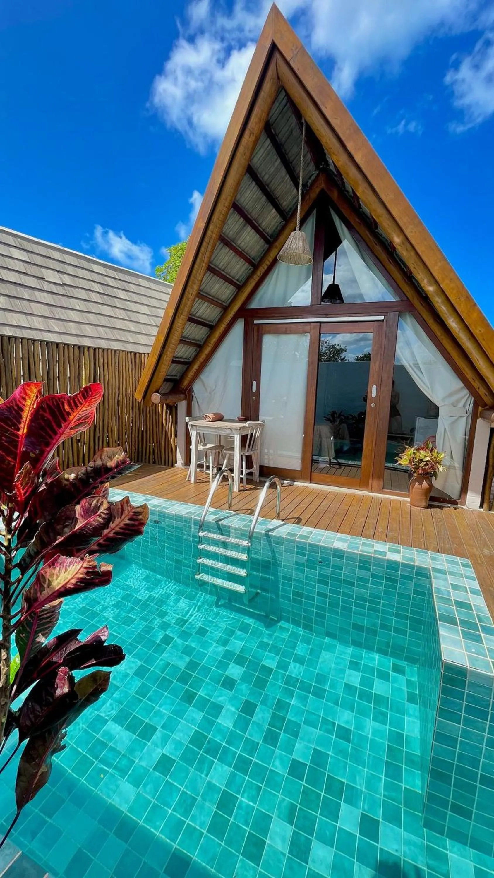 Pool view in Pousada Villa di Luna