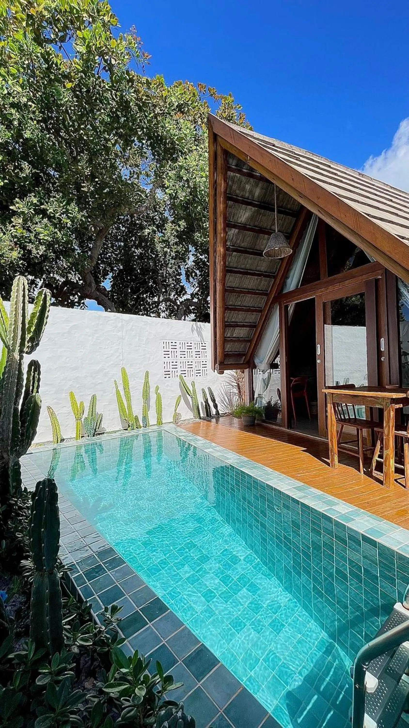 Pool view in Pousada Villa di Luna