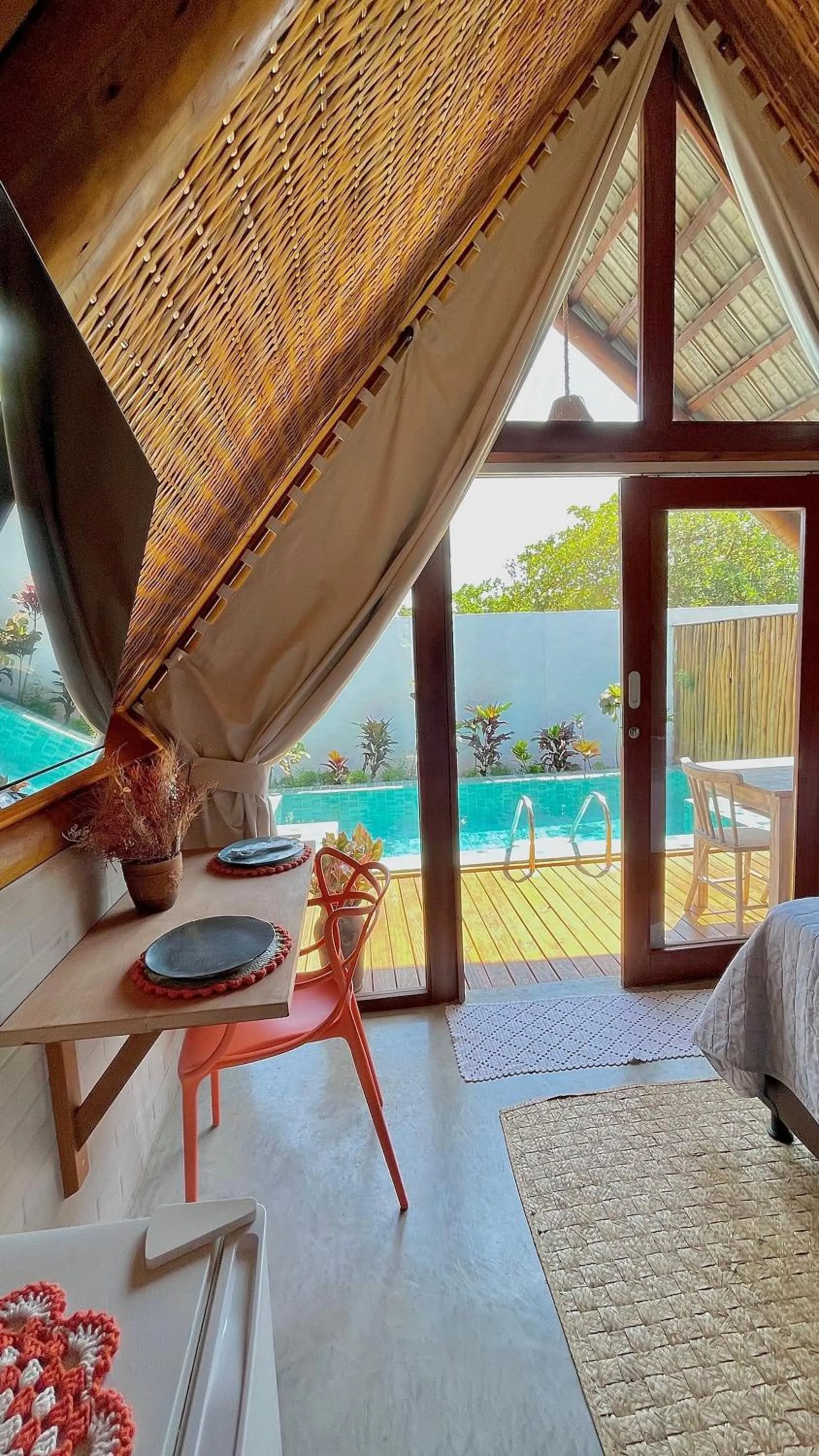 Pool view in Pousada Villa di Luna