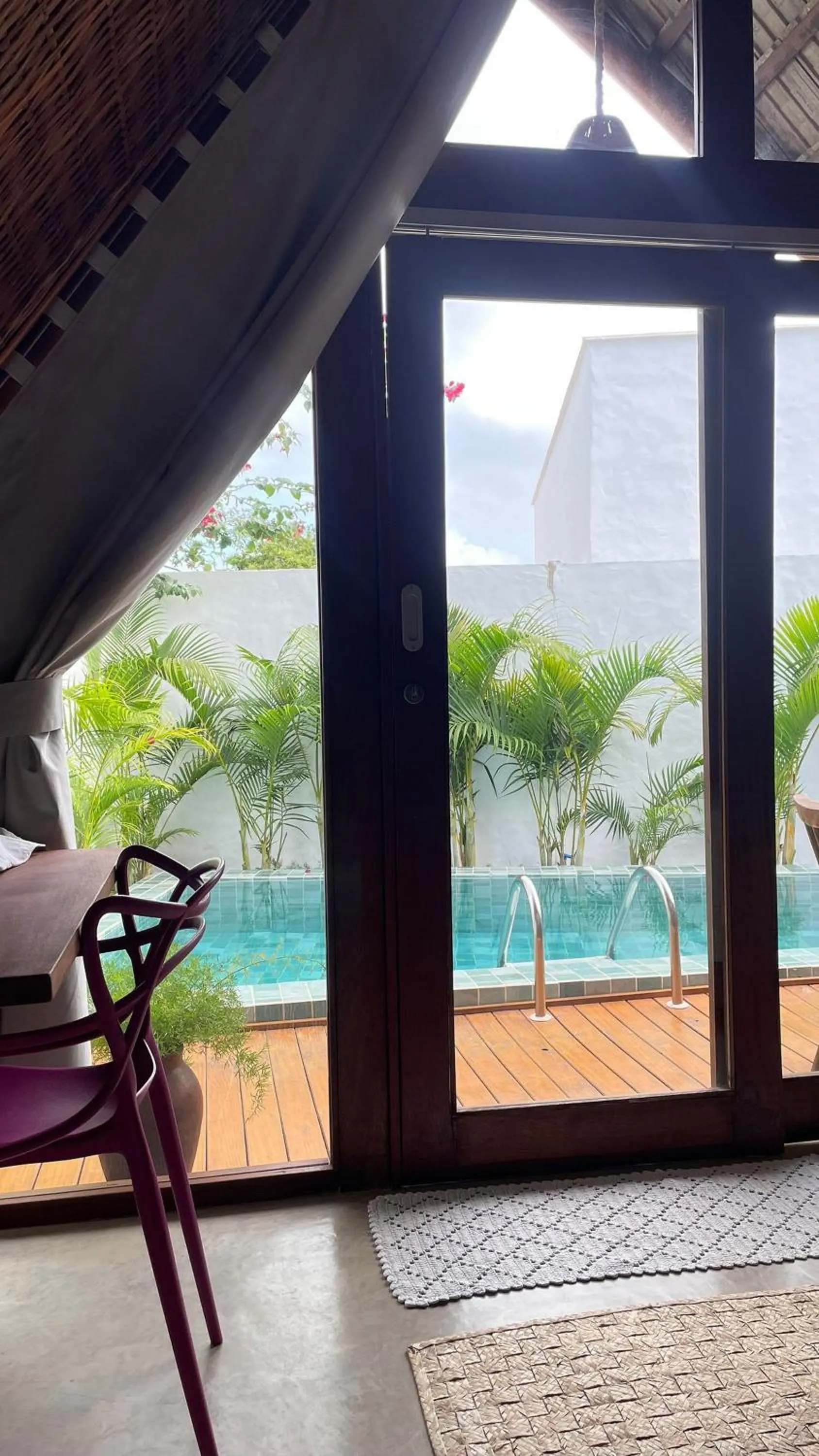 Pool view in Pousada Villa di Luna