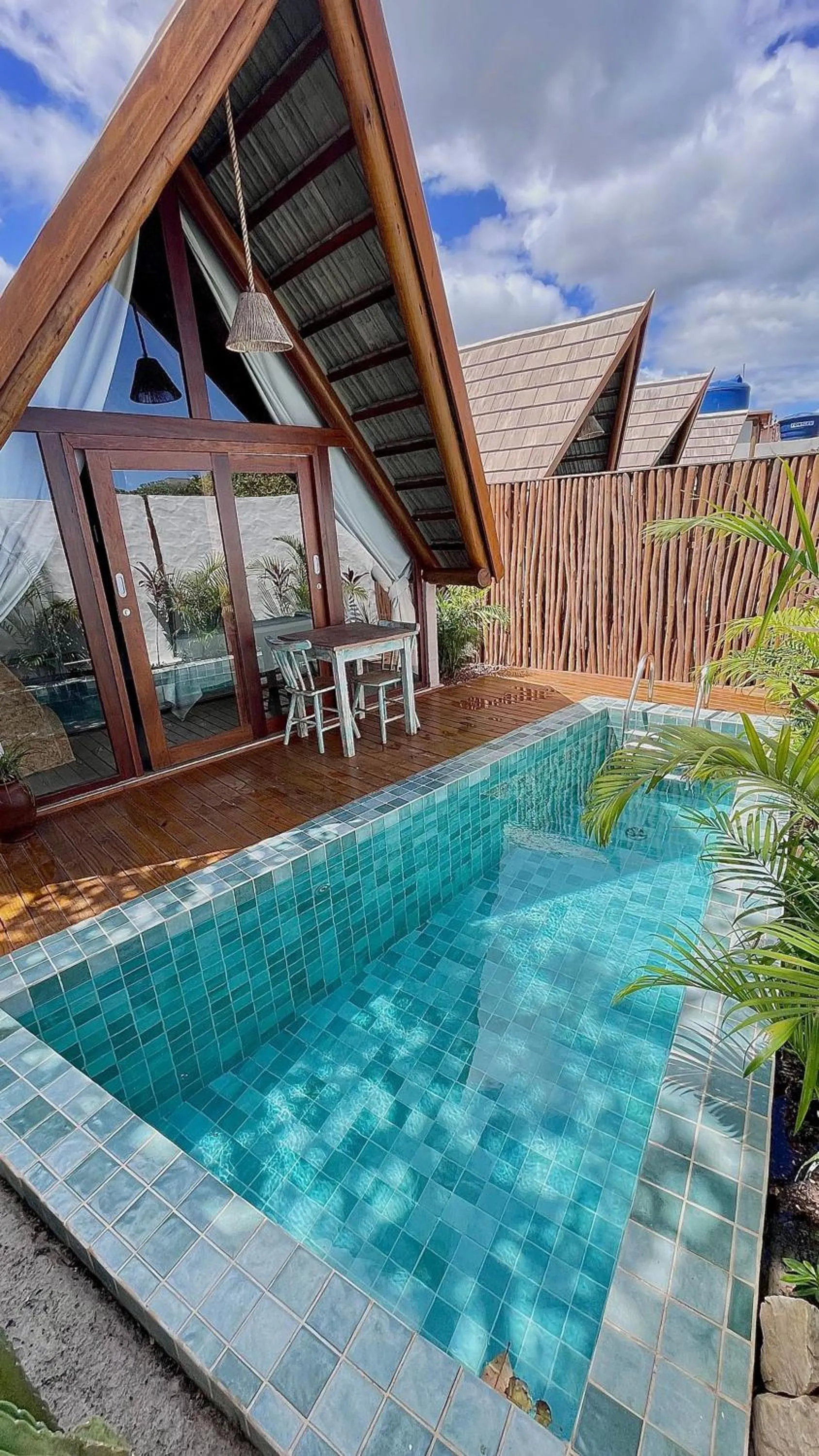 Pool view in Pousada Villa di Luna