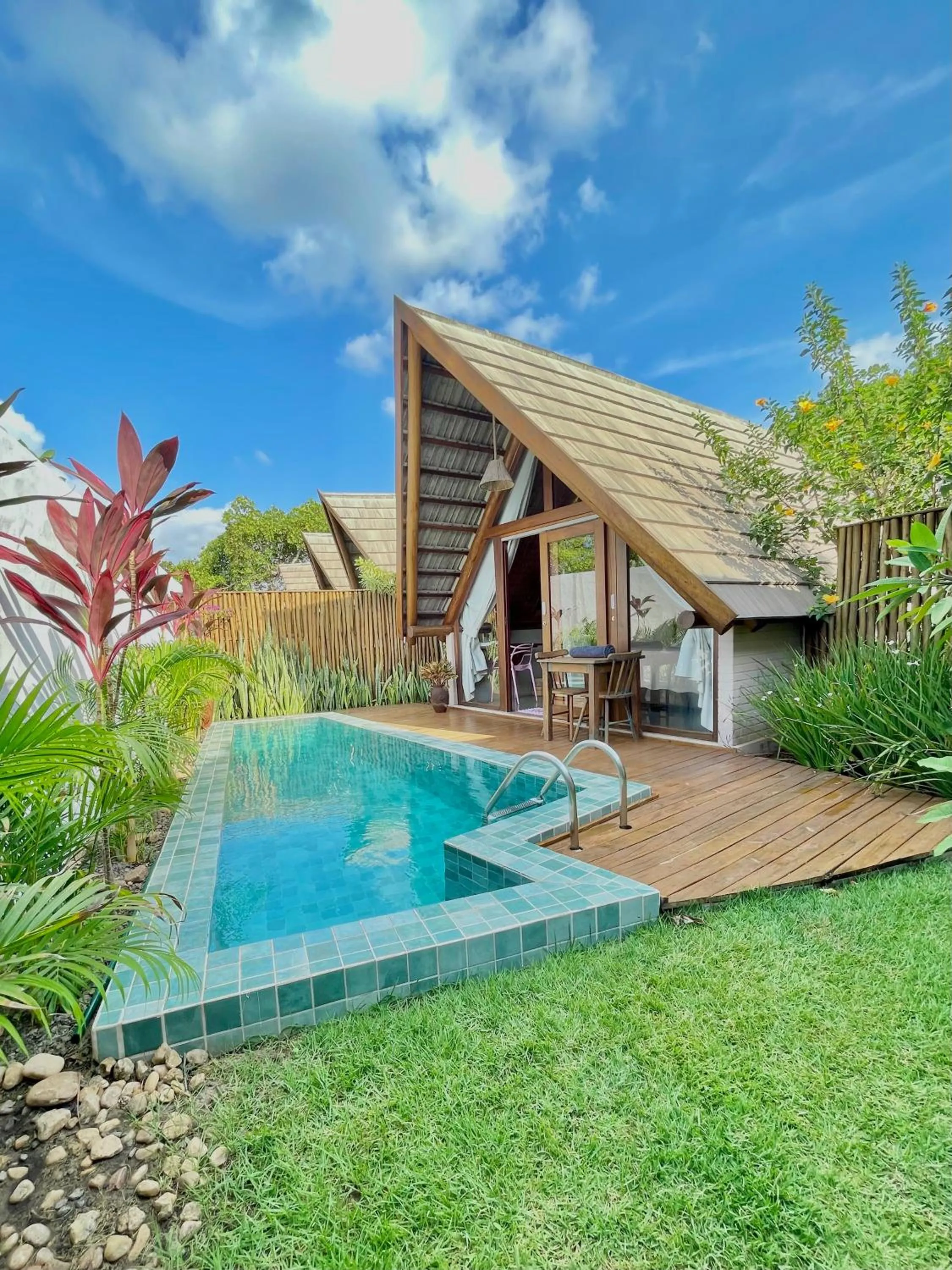 Garden view in Pousada Villa di Luna