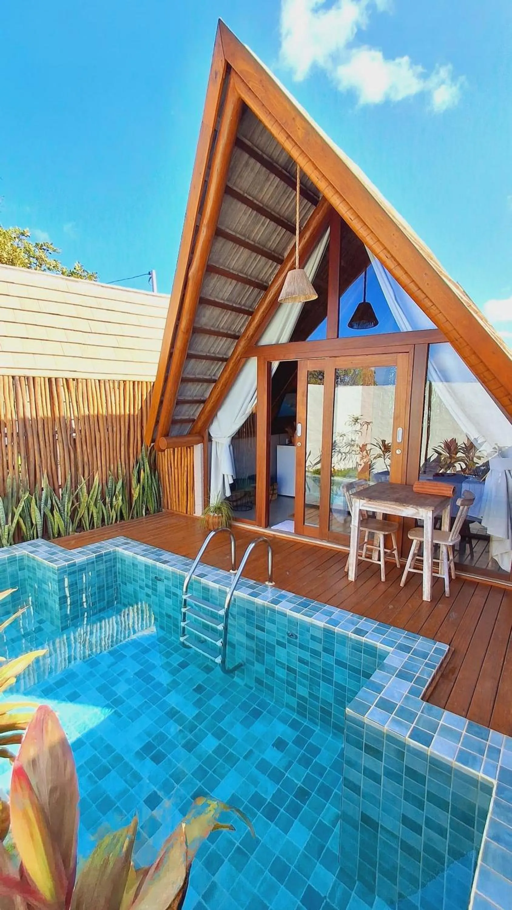 Pool view in Pousada Villa di Luna