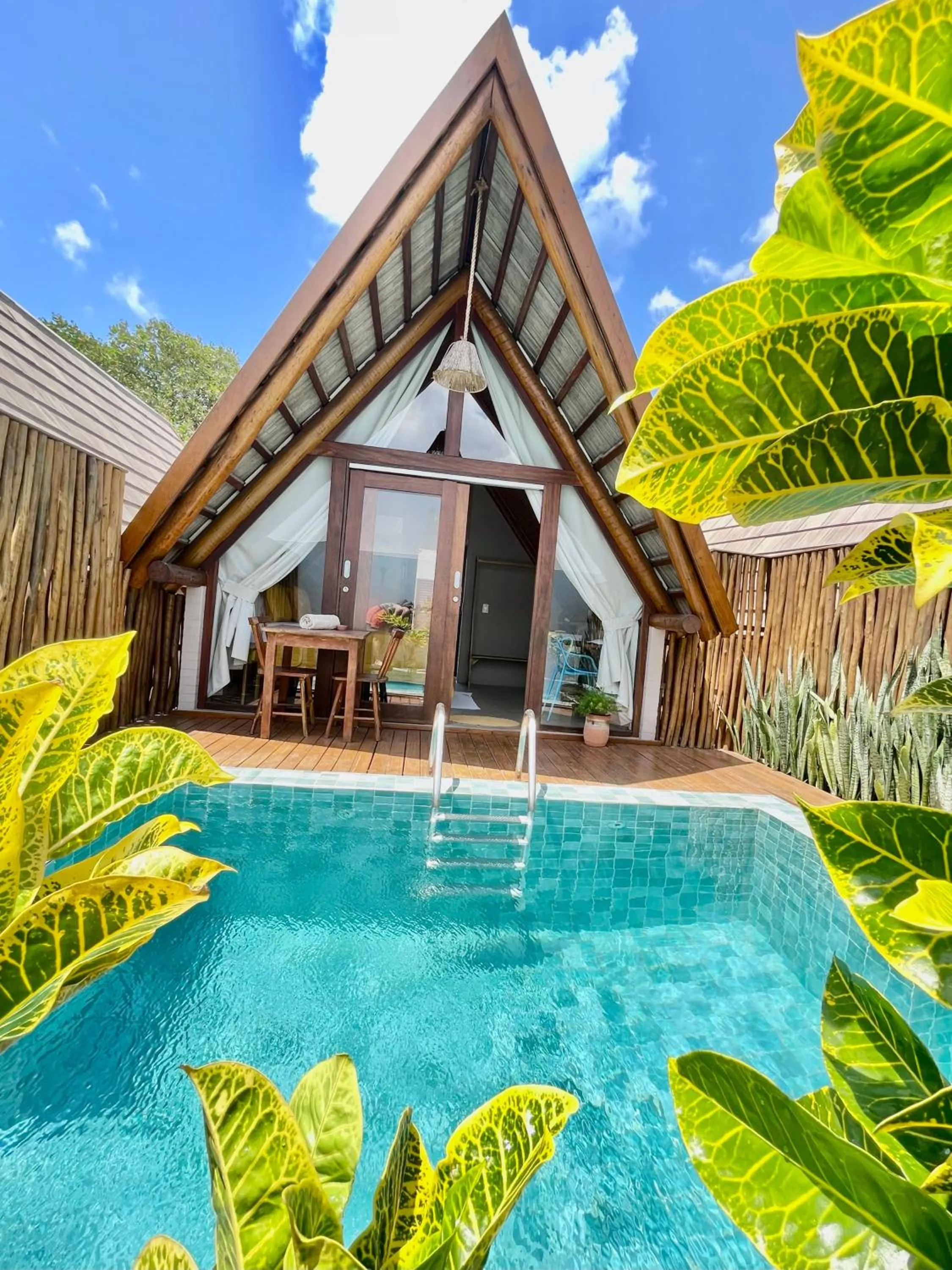 Pool view in Pousada Villa di Luna