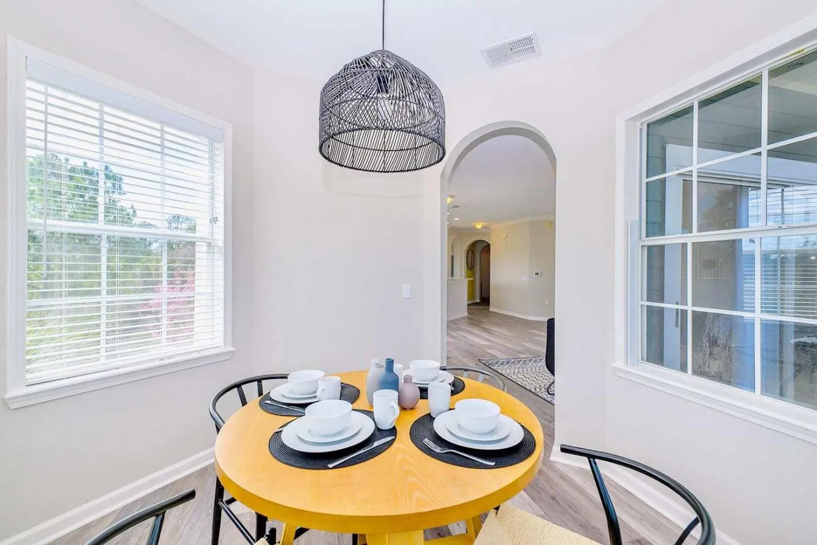 Dining area in Upstay Pet-Friendly Condo 6 Minutes from Disney