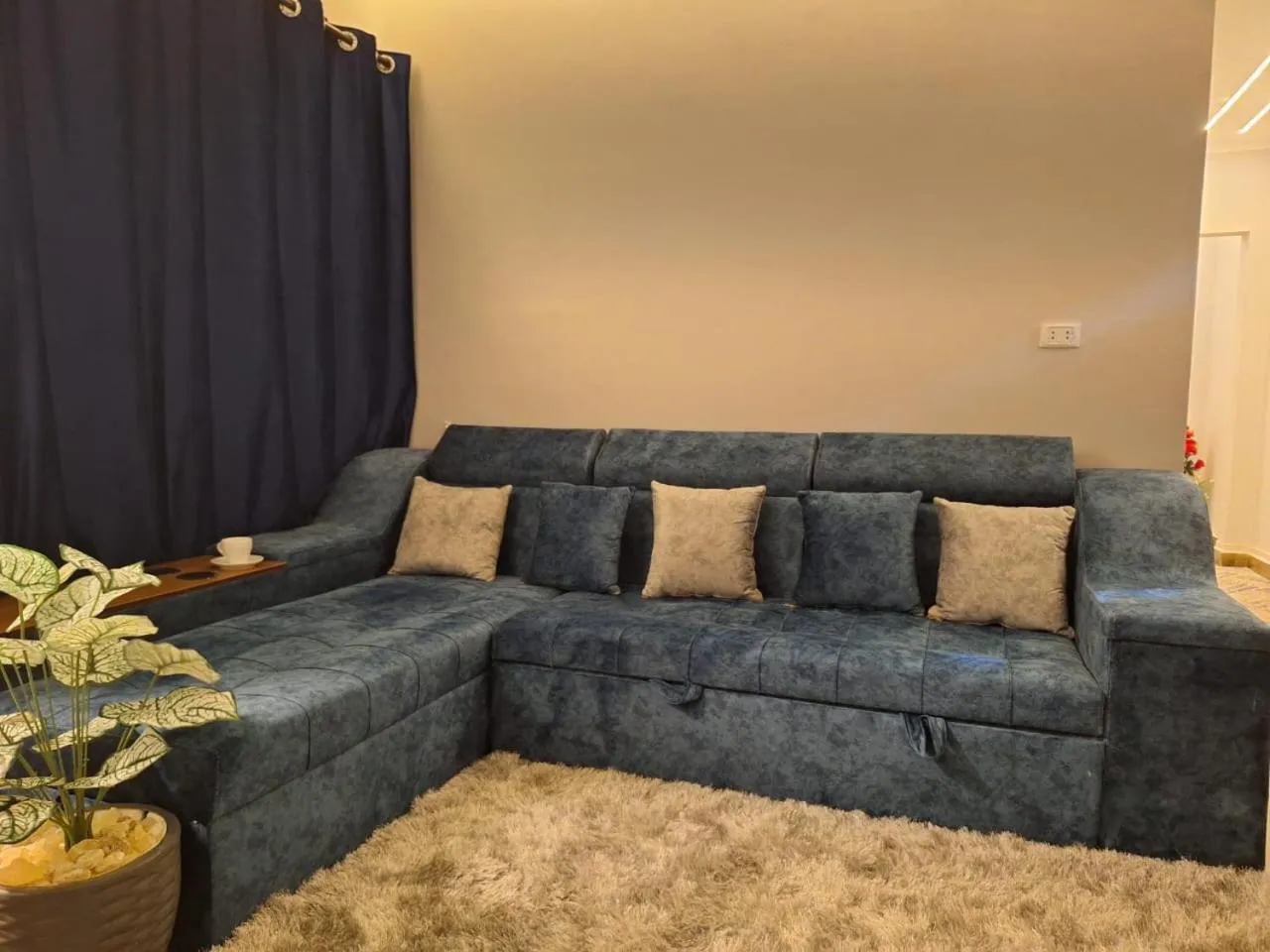 Living room in downtown Family Suites