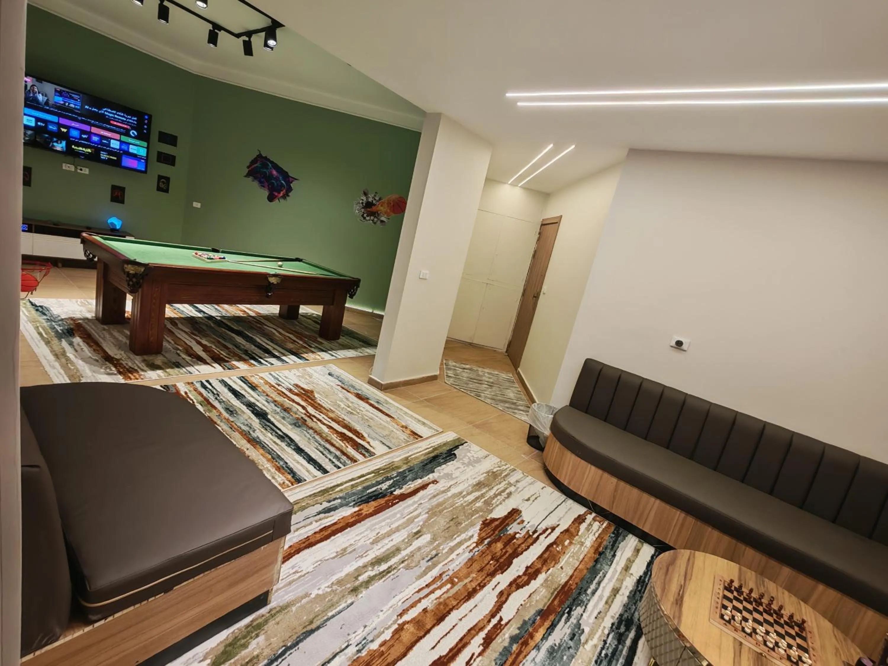Game Room in downtown Family Suites