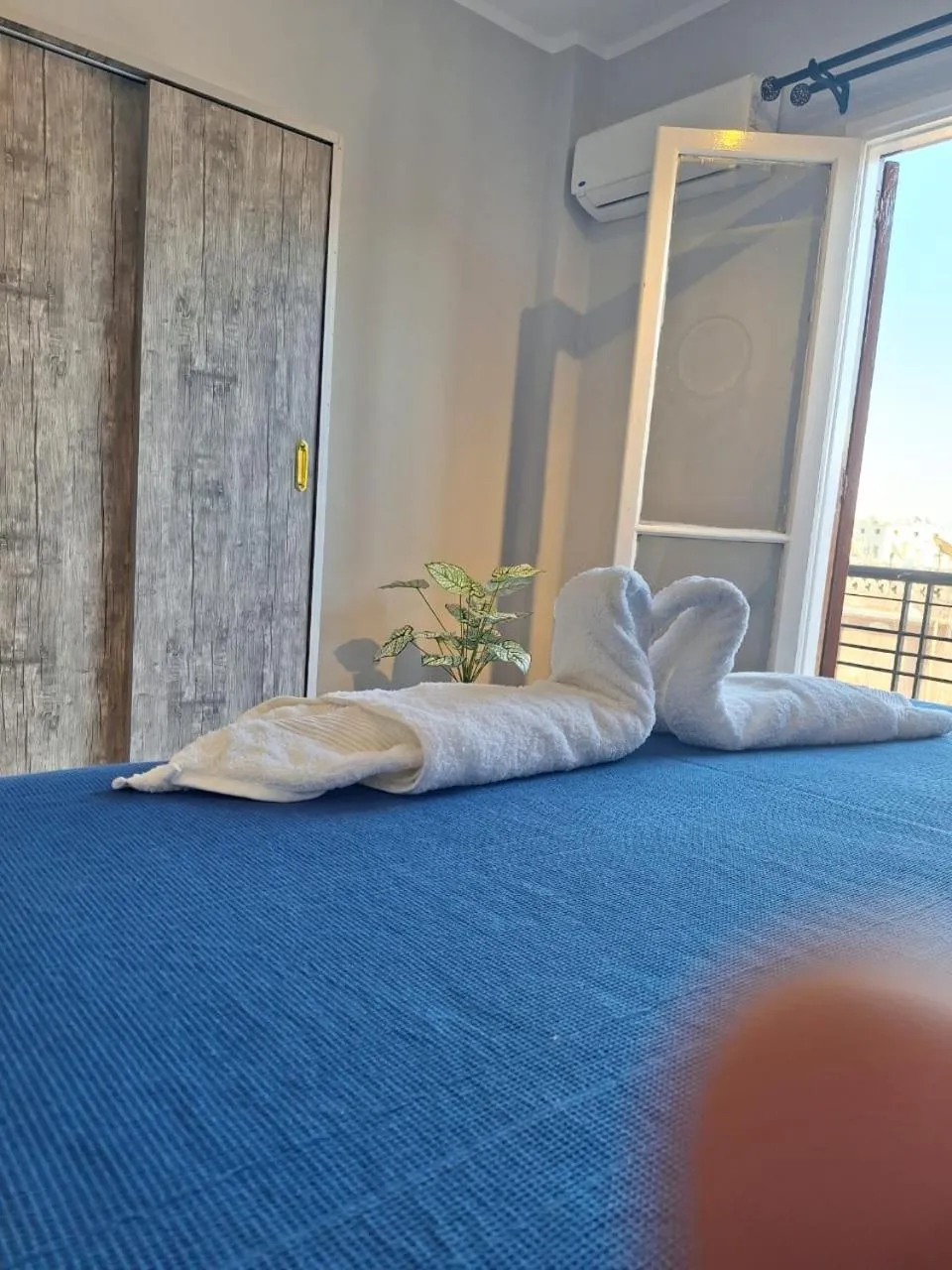 Bedroom, Bed in downtown Family Suites