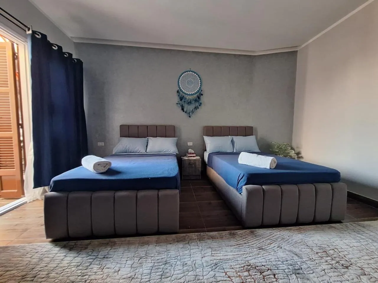 Bedroom, Bed in downtown Family Suites